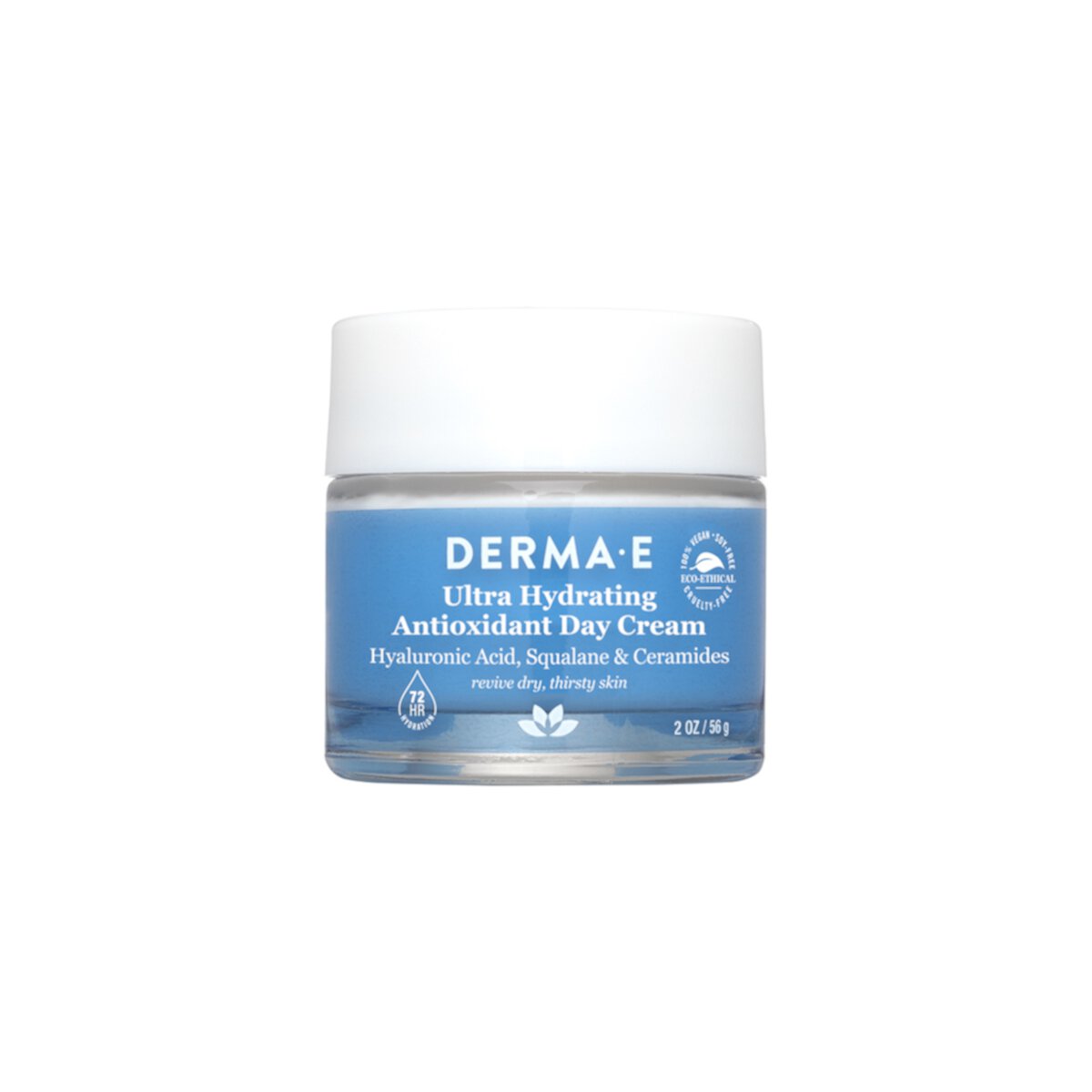 DERMA E Ultra Hydrating Antioxidant Moisturizing Day Cream, Vegan Skin Care, 2 oz Derma E