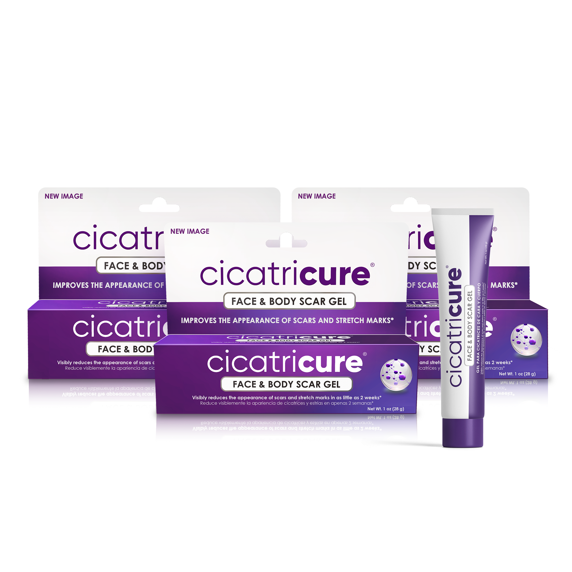 Cicatricure Scar Reducing Cream, Face & Body Scar Gel, 1 oz (30g), Pack of 3 Cicatricure