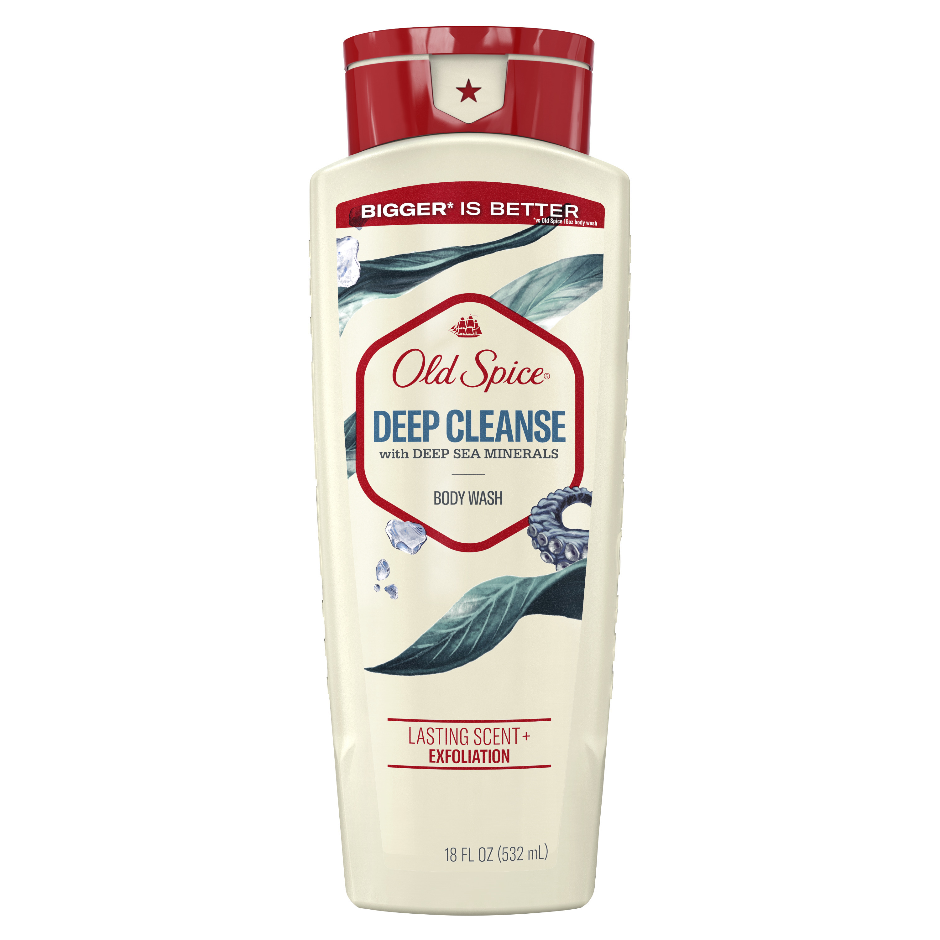 Old Spice Men's Liquid Body Wash Deep Cleanse with Deep Sea Minerals, All Skin Types, 18 fl oz Old Spice