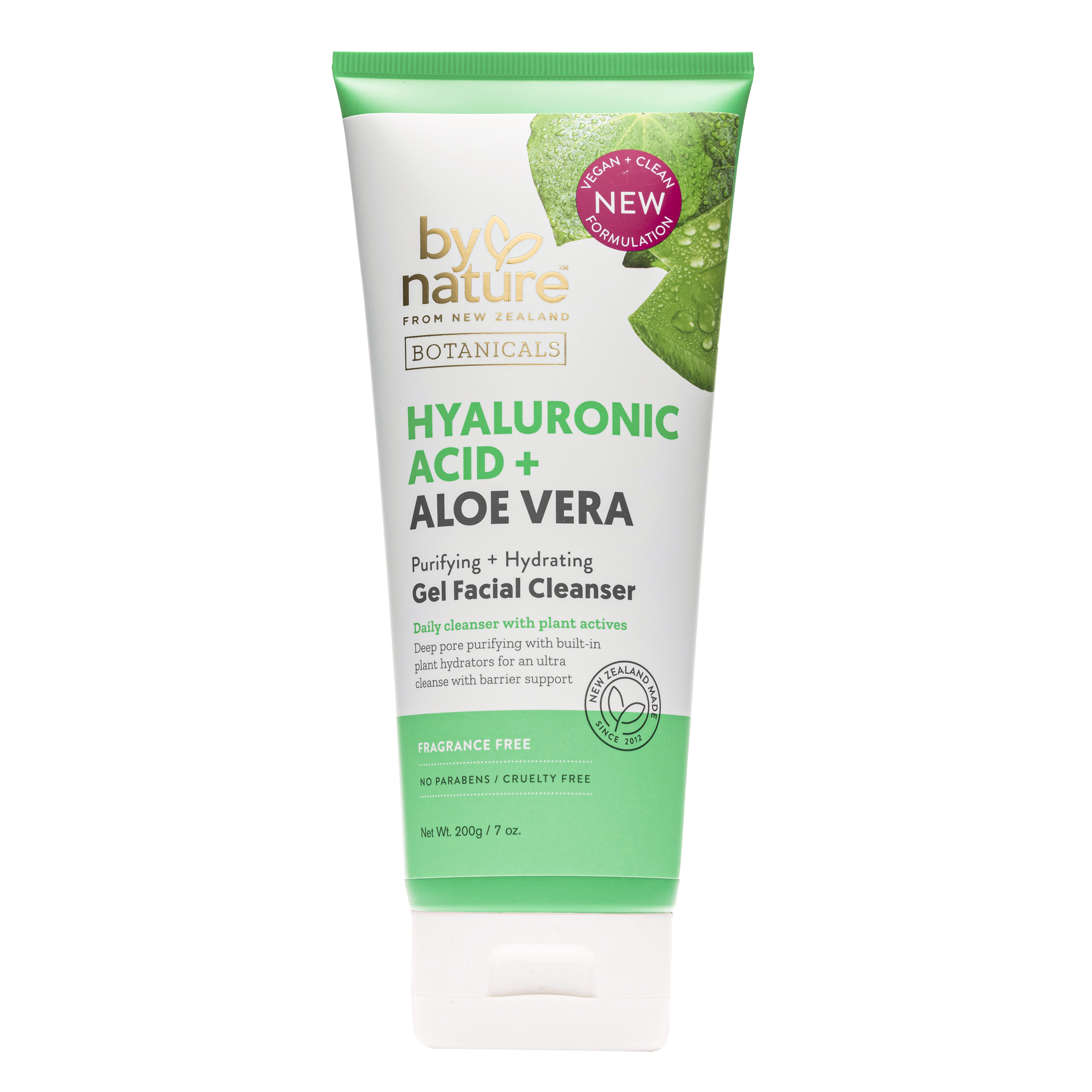 By Nature From New Zealand Hyaluronic Acid + Aloe Vera Purifying & Hydrating Gel Facial Cleanser For Dry Skin By Nature