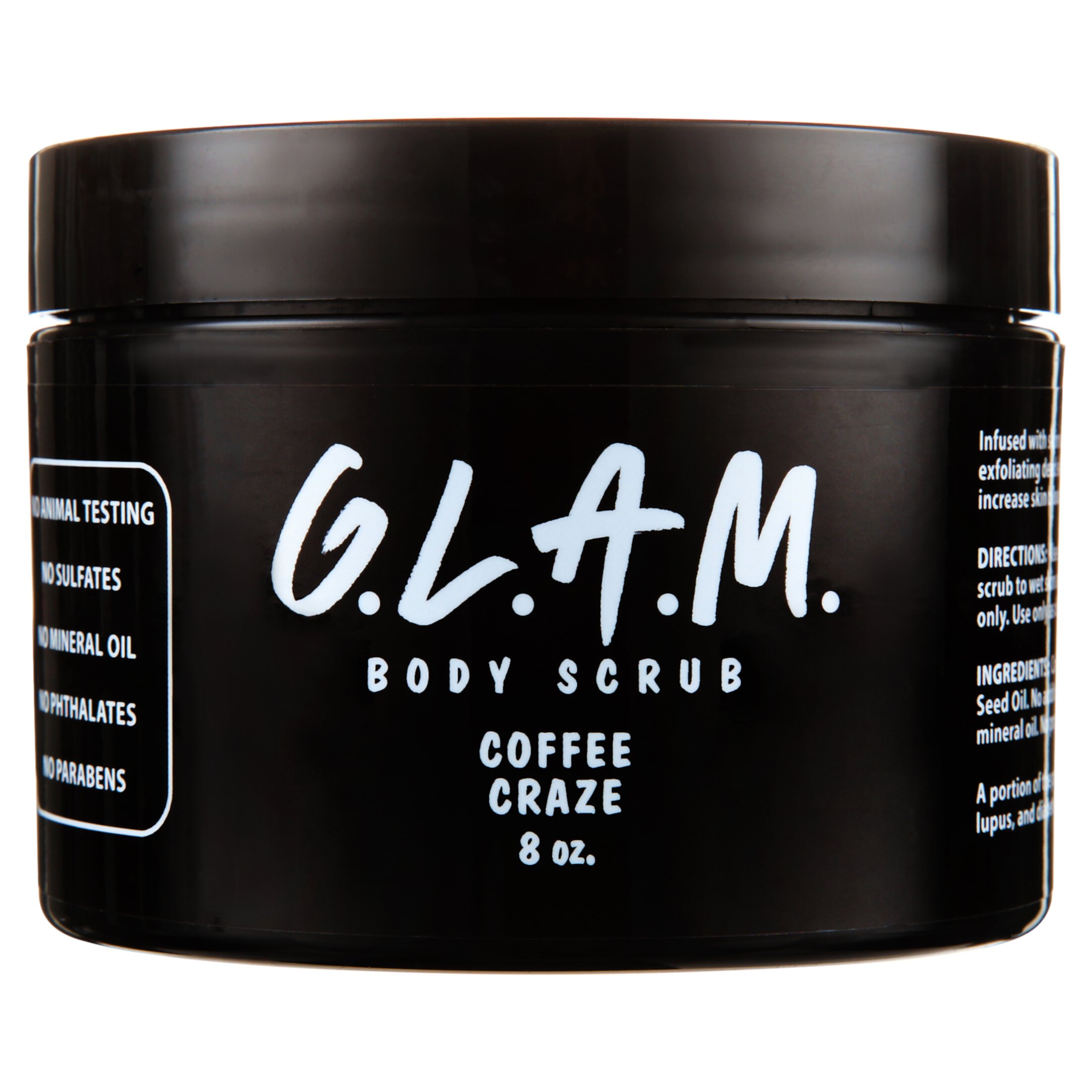 GLAM COFFEE CRAZE BODY SCRUB G.L.A.M. Body Scrubs