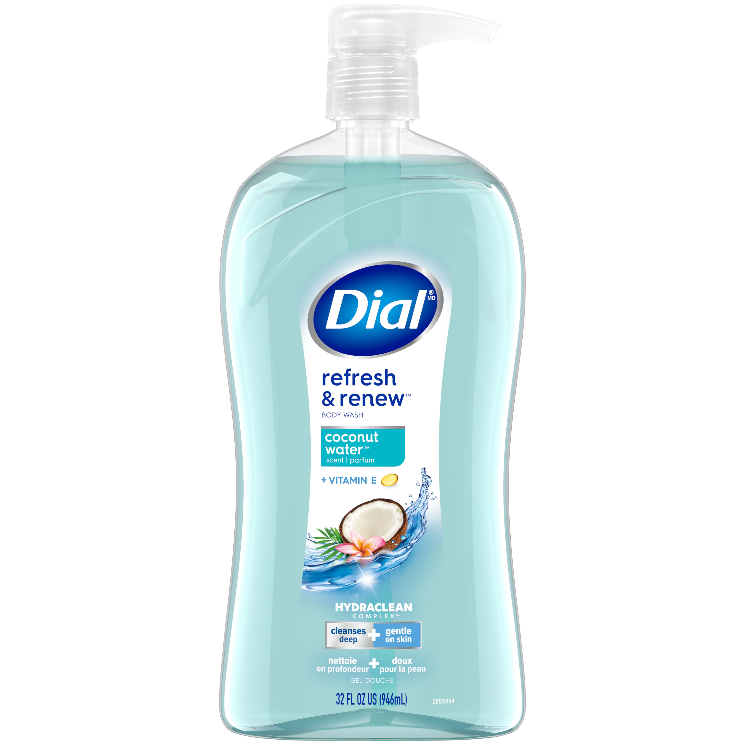 Dial Body Wash, Refresh & Renew Coconut Water, 32 fl oz Dial