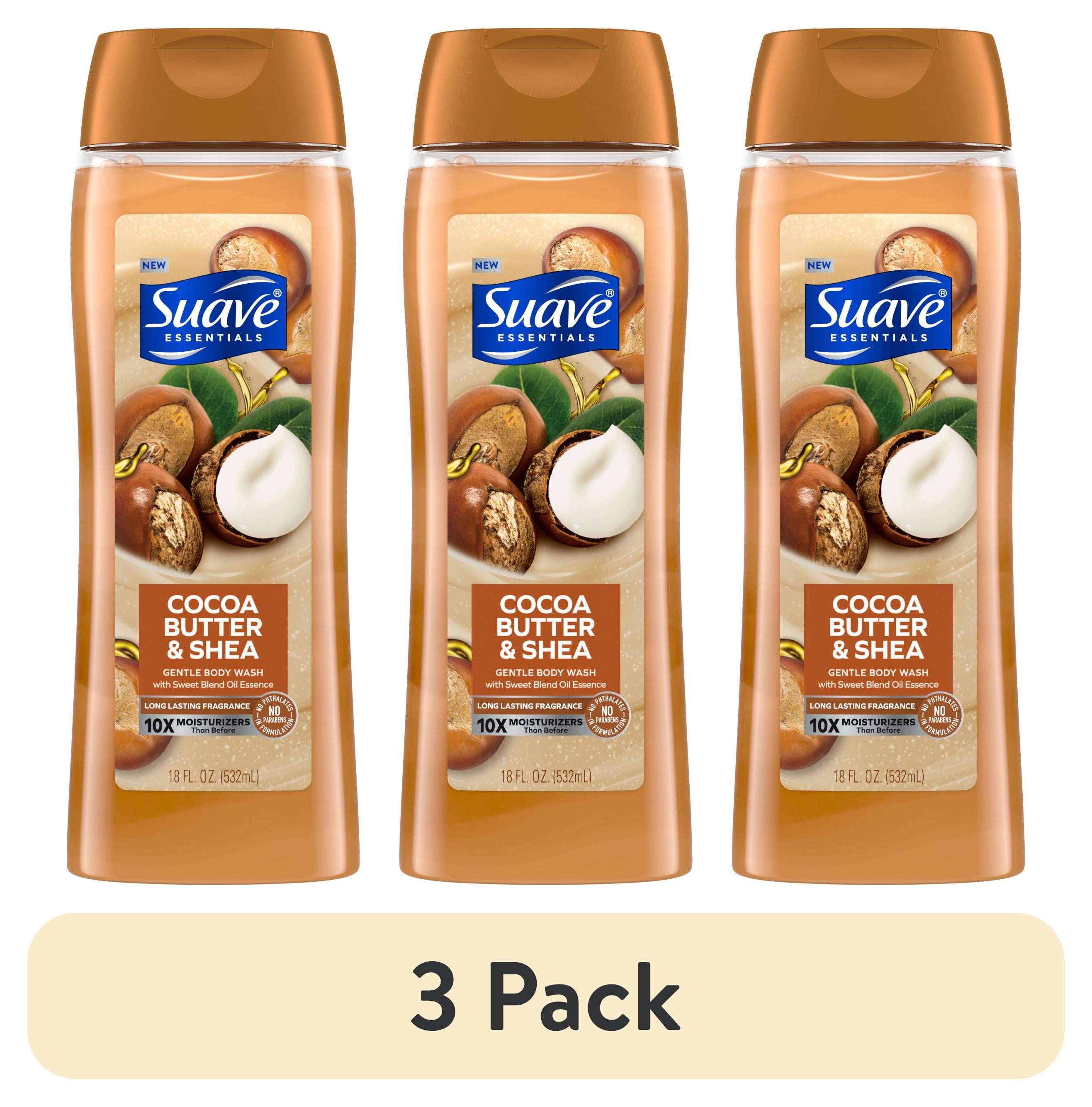 (3 pack) Suave Naturals Body Wash, Creamy Cocoa B Suave