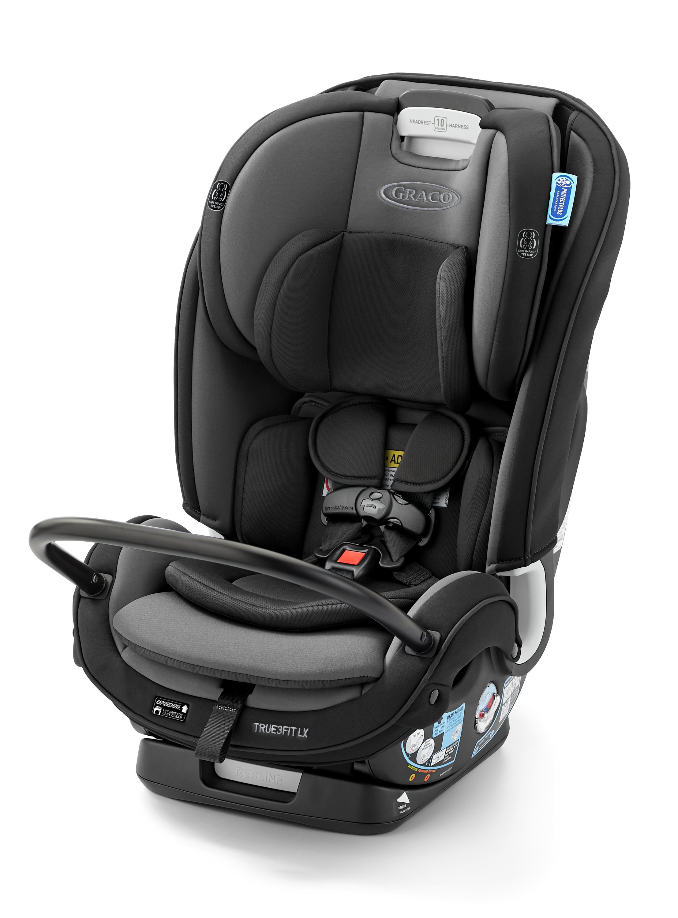 Graco® True3Fit™ LX 3-in-1 Convertible Car Seat ft. Anti-Rebound Bar, Gotham, 19.2 lb Visit the Graco Store