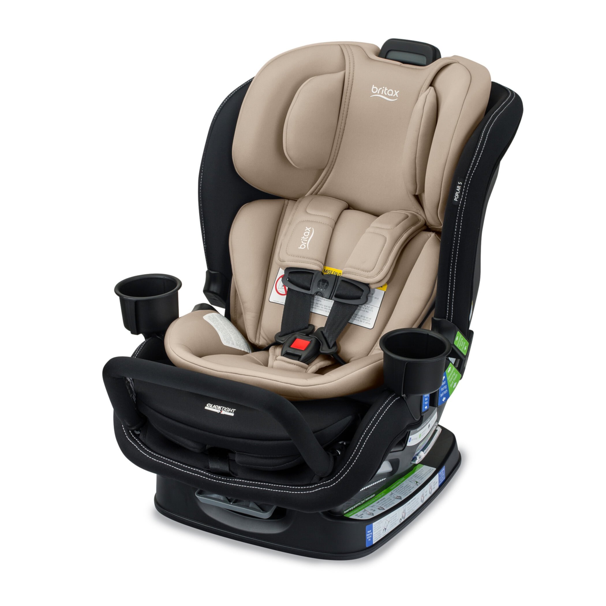 Britax Poplar™ S Convertible Car Seat, 2-in-1 Design with ClickTight® Technology, Onyx Britax