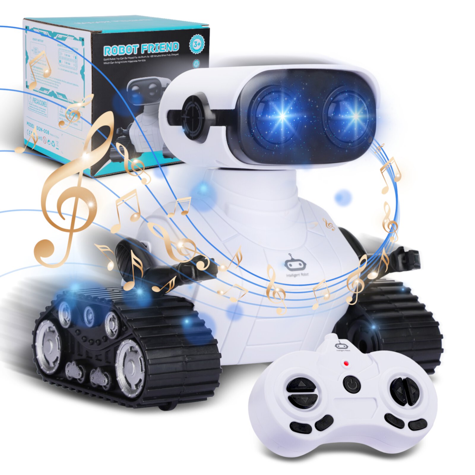 Ant Class Robot Toys for Boys Girls, Remote Control Robots with Auto-Demonstration & LED Eyes, Kids Birthday Gift Ant Class