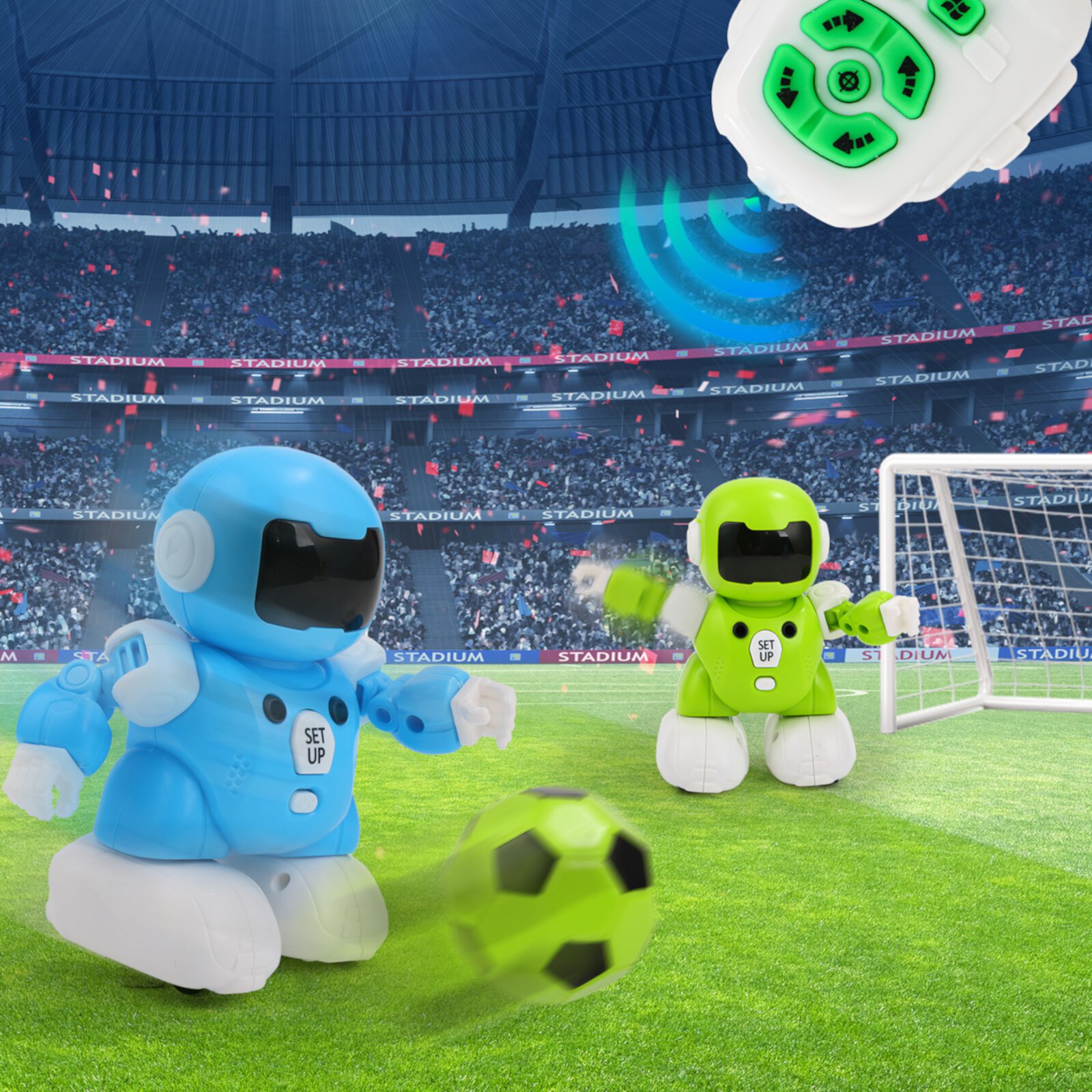 Ant Class RC Soccer Robots, 2 Players Remote Control Soccer Toys for Kids, Electronic Play Football Robot Toys for Boys Girls Birthday Gifts Ant Class