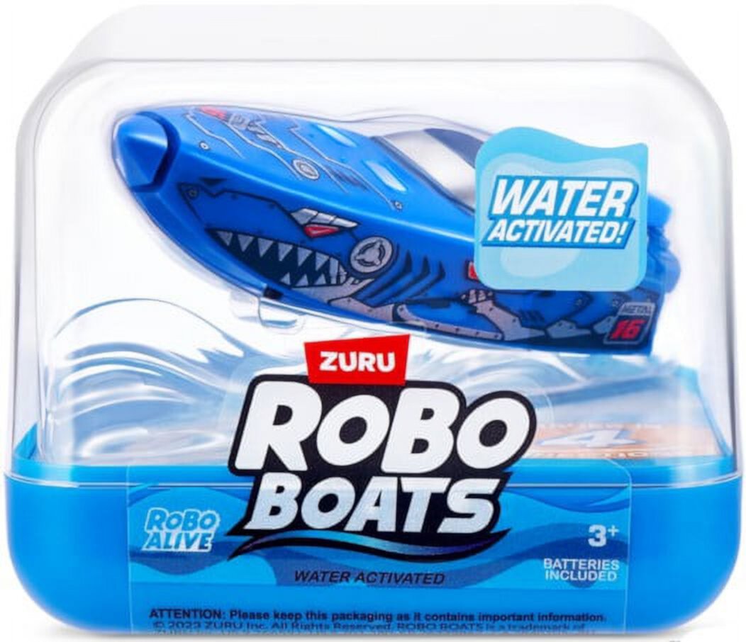 Robo Alive Robo Boats Blue Robotic Figure Zuru