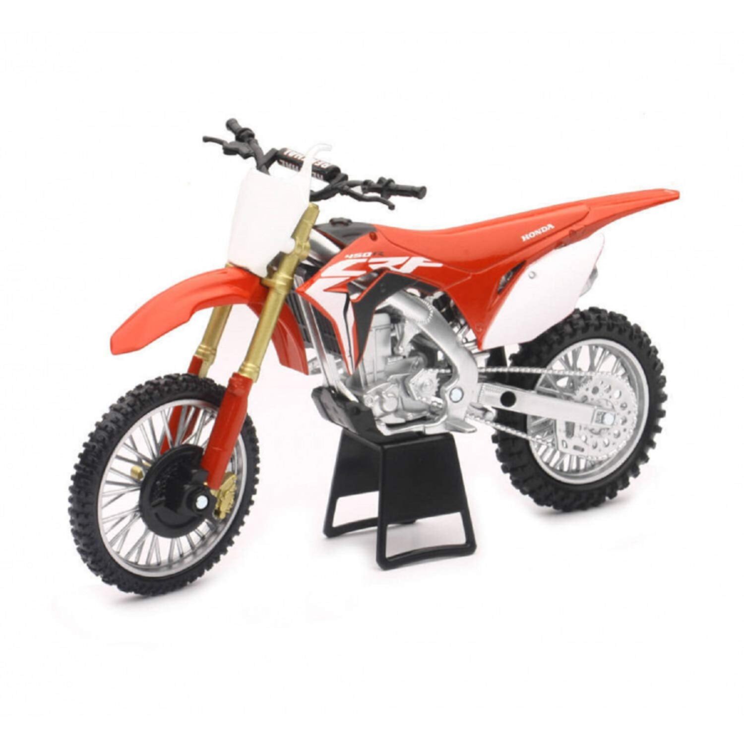 Orange Cycle Parts Die-Cast Replica Toy Red 1:12 Scale Model Honda CRF 450R Dirt Bike by NewRay 57873 New Ray Toys