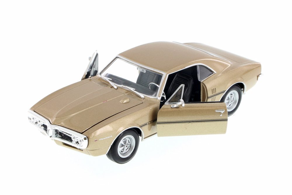 1967 Pontiac Firebird, Gold - Welly 22502WG - 1/24 Scale Diecast Model Toy Car Welly