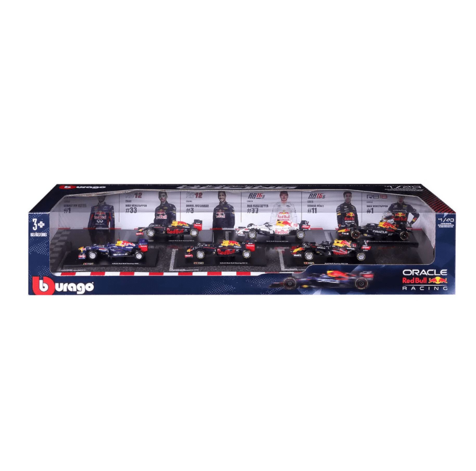 Burago: Formula 1 Red Bull - Exclusive 1:43 Die Cast 6 Pack Set Bburago