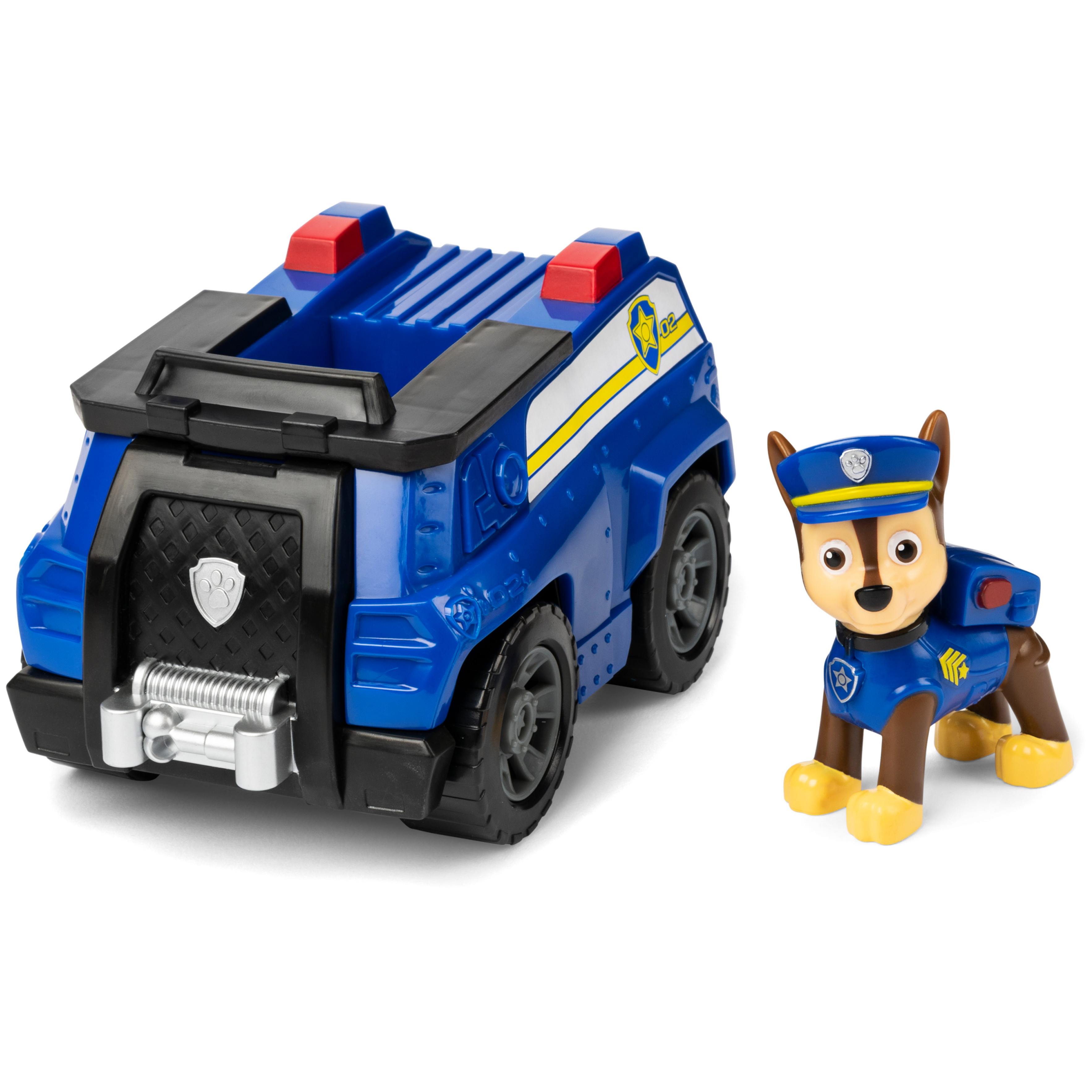 PAW Patrol, Chase’s Patrol Cruiser Vehicle with Collectible Figure Paw Patrol