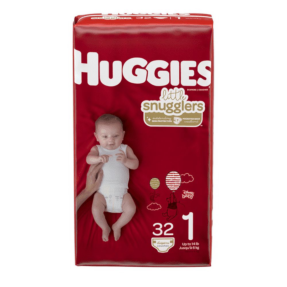 Huggies Little Snugglers Diapers Jumbo Pack, size 1 (Pack of 2) Huggies