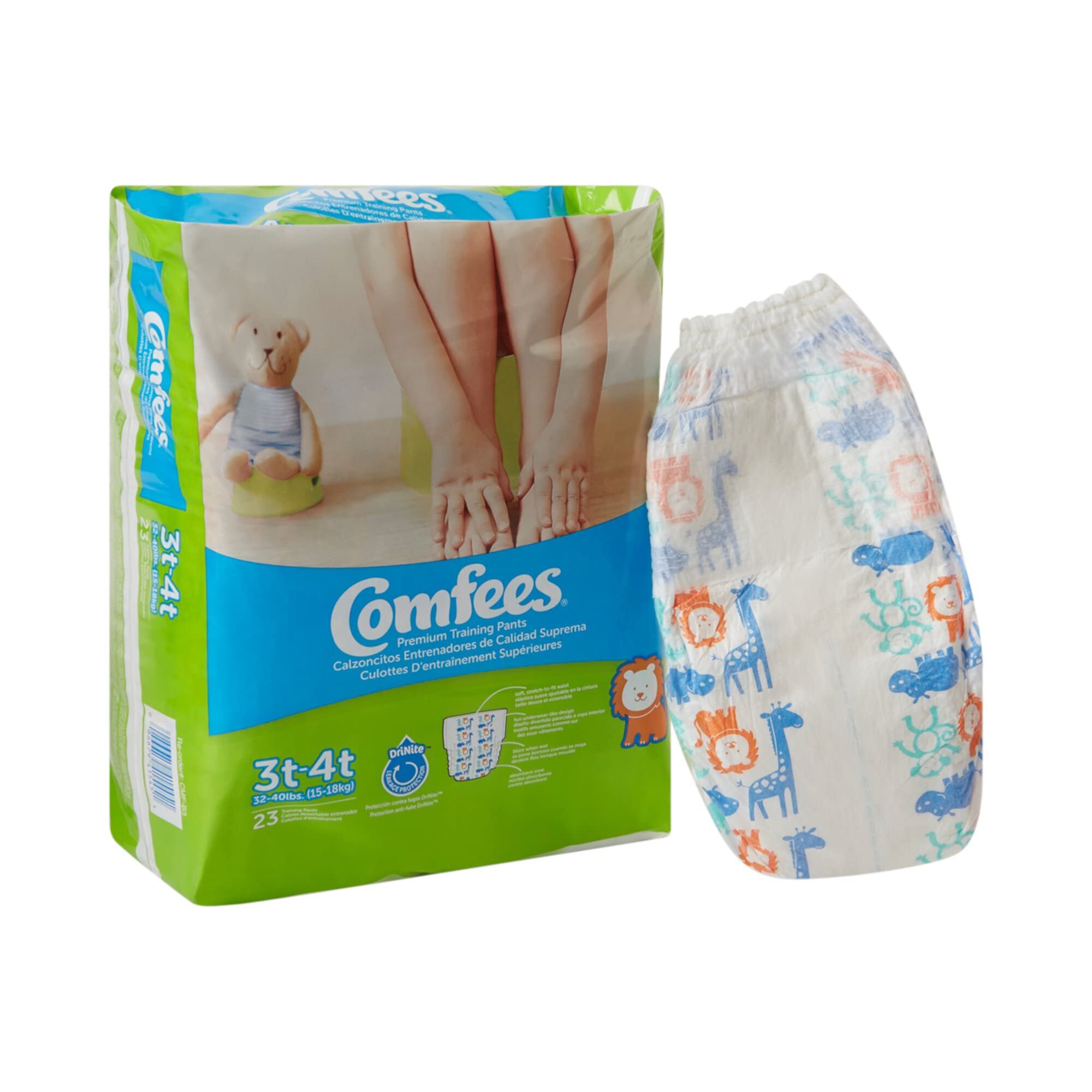 Comfees Toddler Training Pants Pull On 3T to 4T Disposable Moderate Absorbency, CMF-B3 - CASE of 138 Ensur