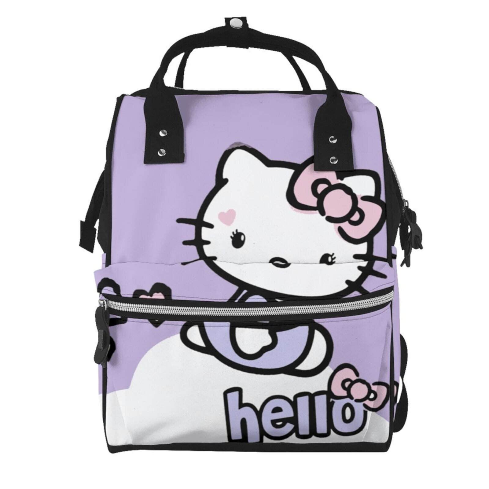 Hello Kitty Large Capacity Multi-pocket Diaper Bag Cute Cartoon Multifunctional Travel Mummy Backpack Generic