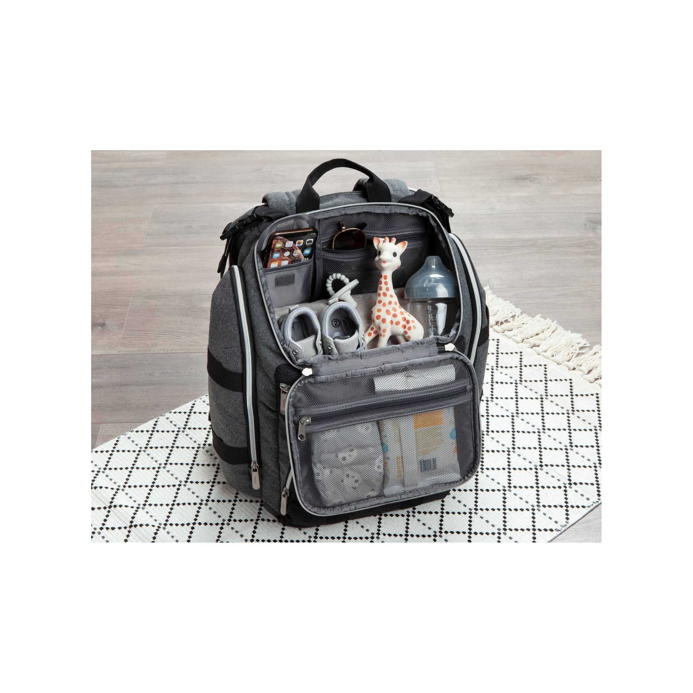 Changing Station Diaper Bag - Gray DUOQI