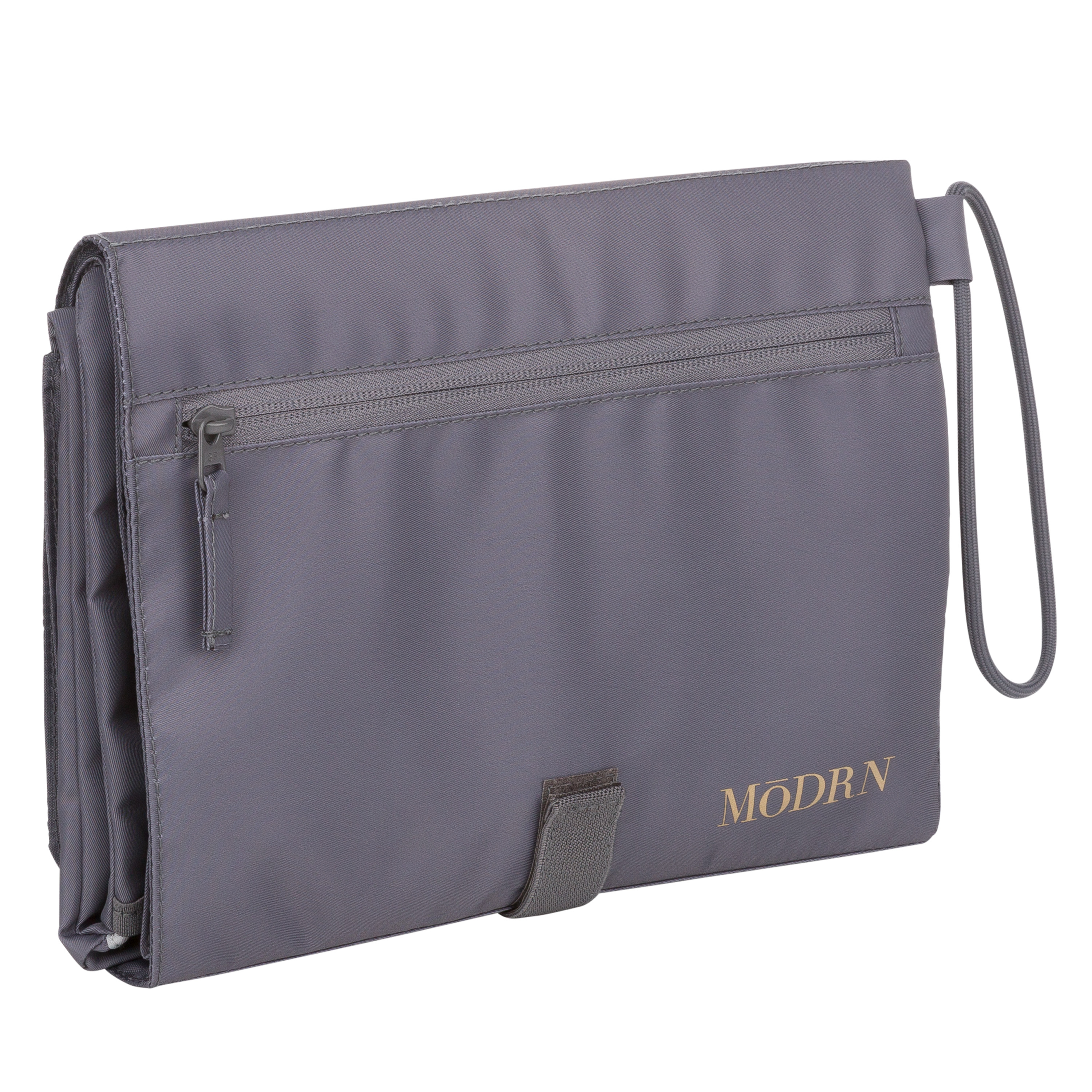 MoDRN Lulu Changing Mat Clutch, Foldable, Gray, Tote Diaper Bags, Unisex Child, Stroller Bag MoDRN