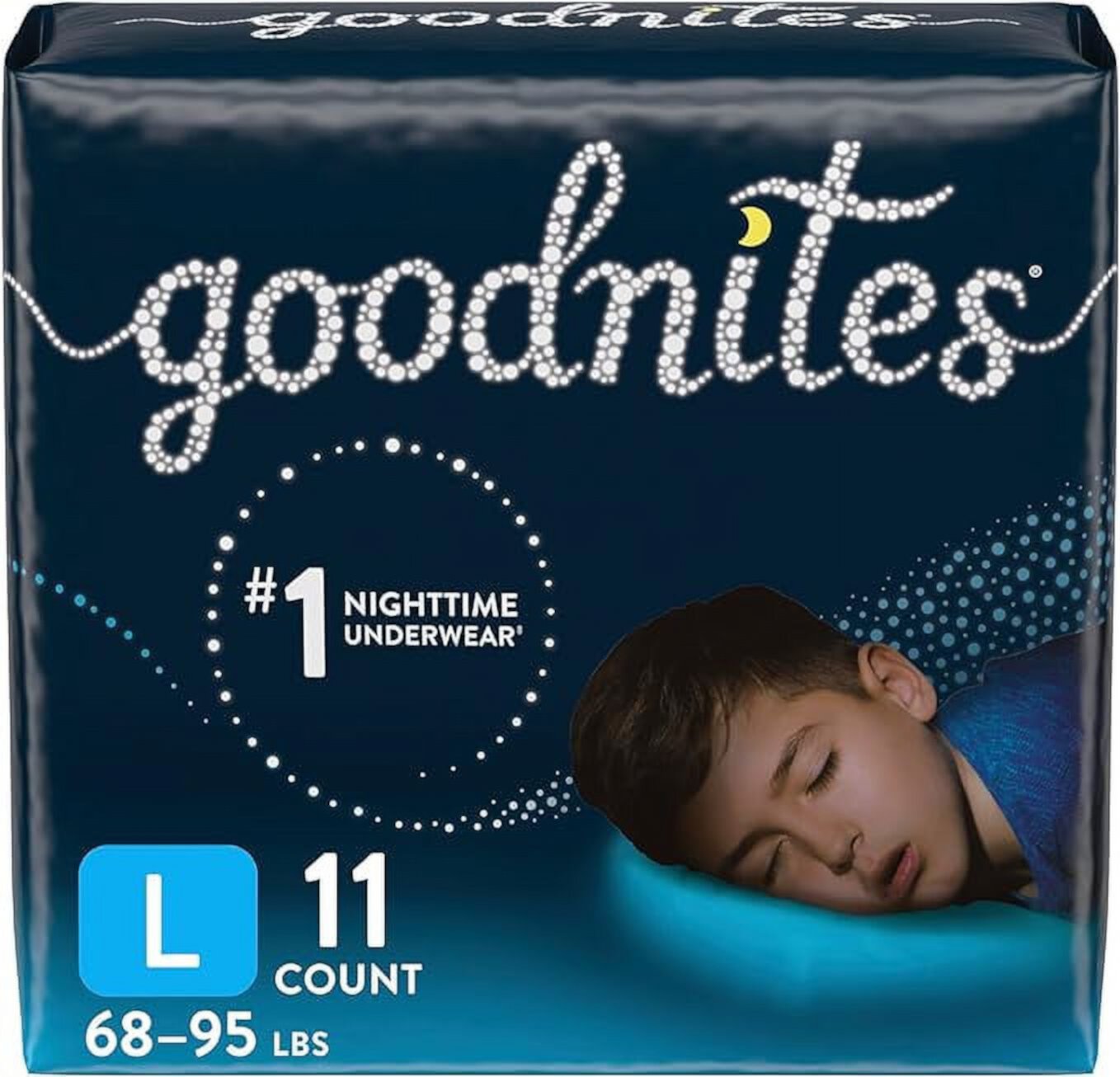 Goodnites Boys Night Time Bedwetting Underwear, Size L, 11 Ea, 3 Pack GoodNites