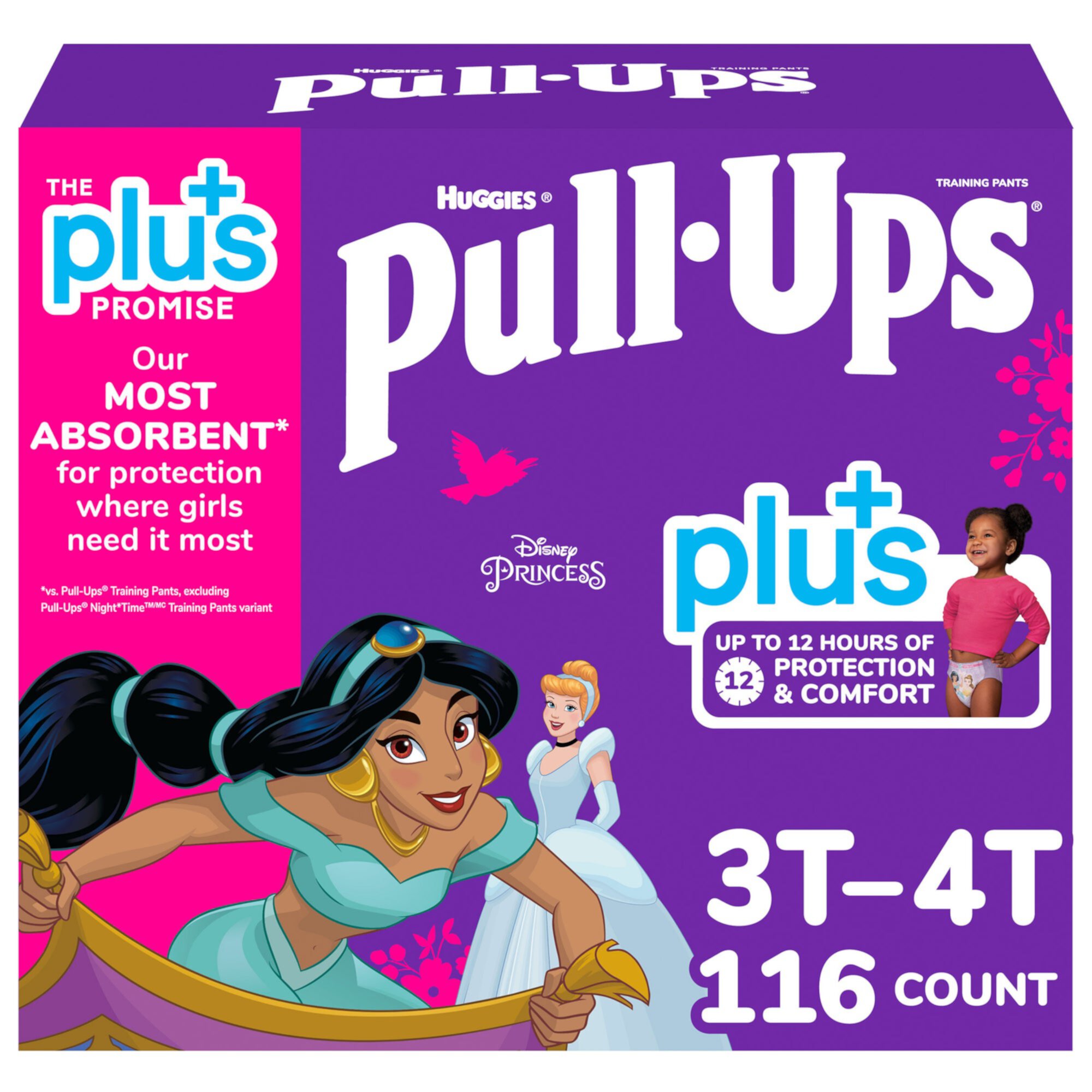 Huggies Pull-Ups Plus Training Pants For Girls YAHUI