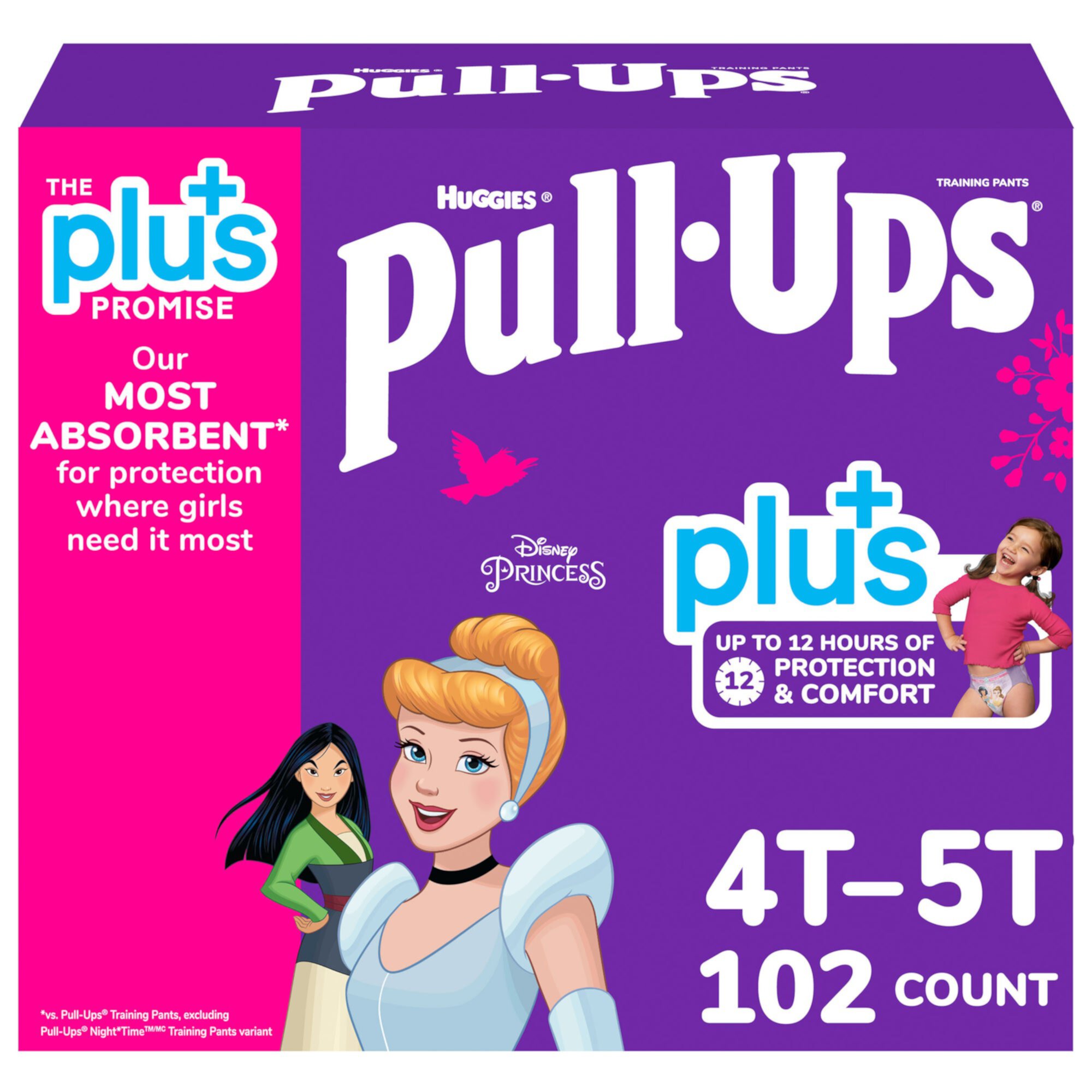 Huggies Pull-Ups Plus Training Pants For Girls YAHUI