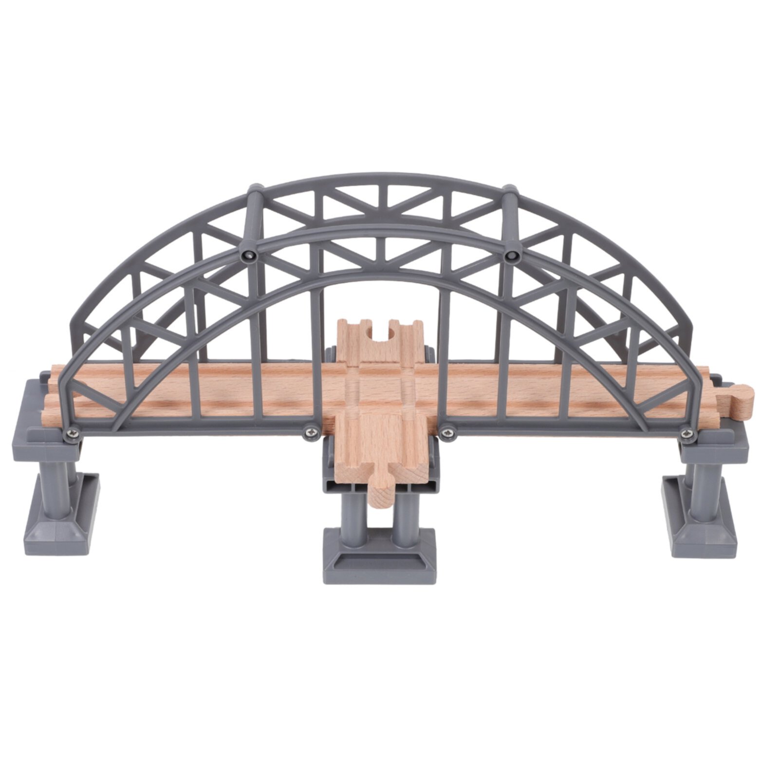 Nuolux Train Bridge Railway Wooden Track Suspensionwood Accessories Accessory Expansion Children Over Crossing Prop Layout Kid NUOLUX