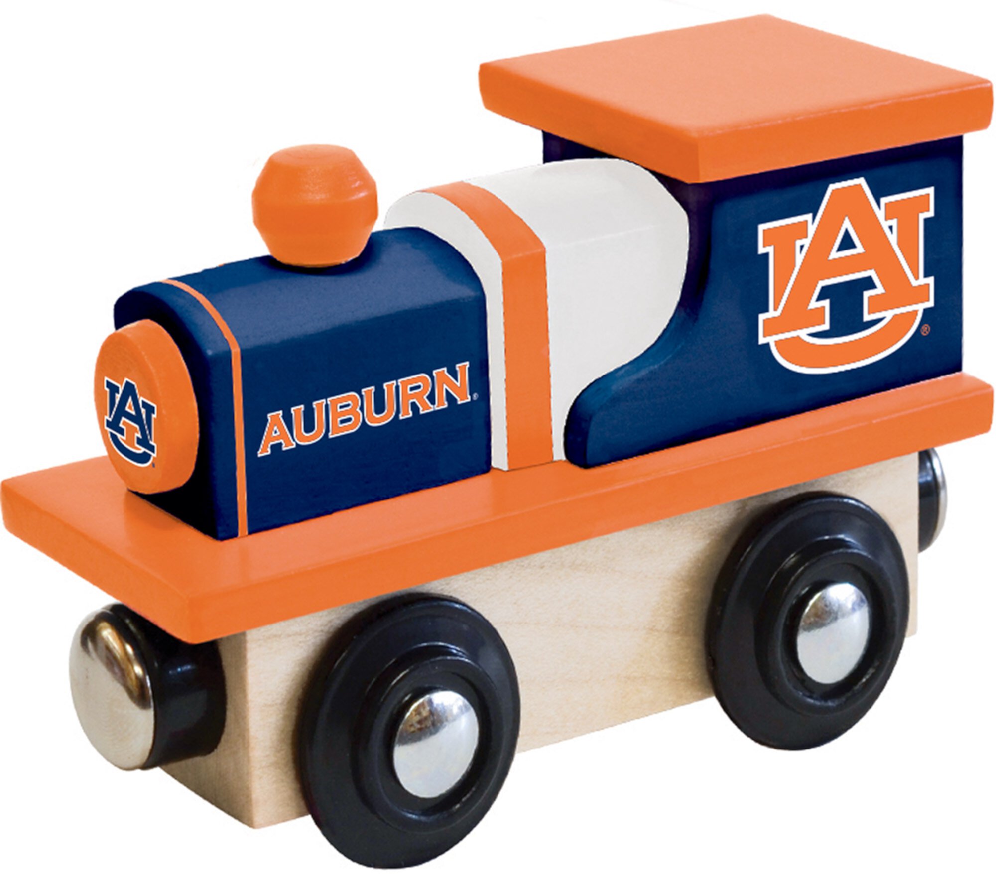 MasterPieces Officially Licensed NCAA Auburn Tigers Wooden Toy Train Engine For Kids MasterPieces