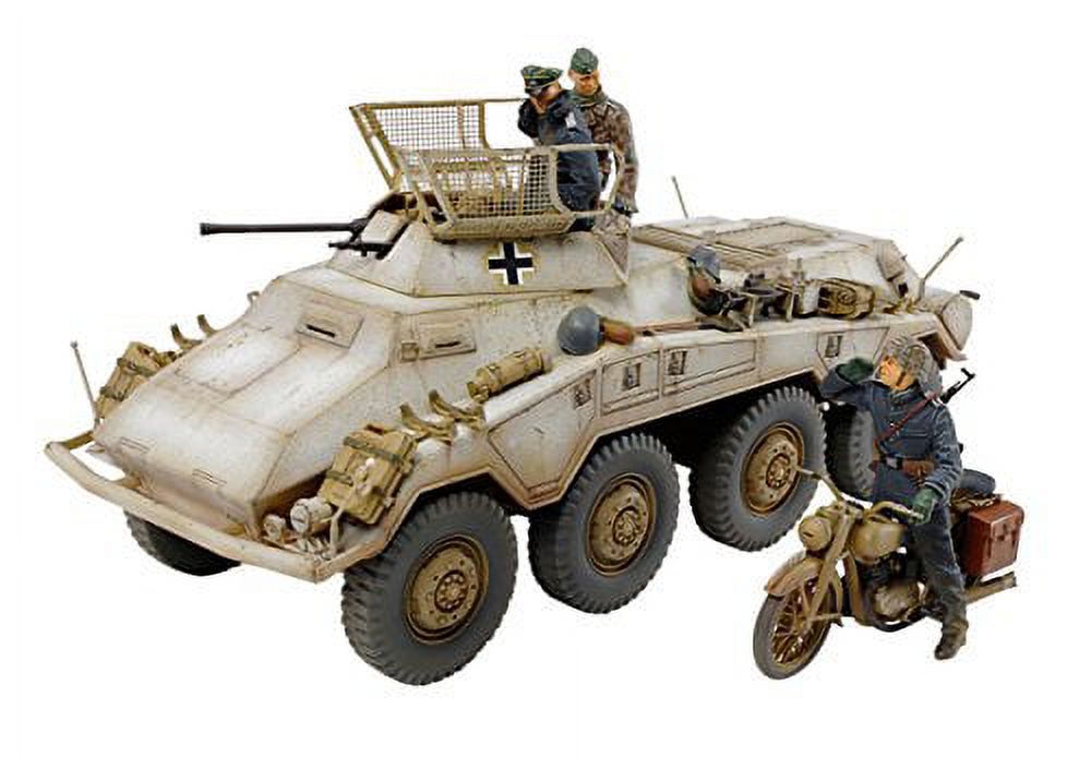 Tamiya 37019 WWII German Heavy Armored Car 1/35 Scale Plastic Model Kit Tamiya