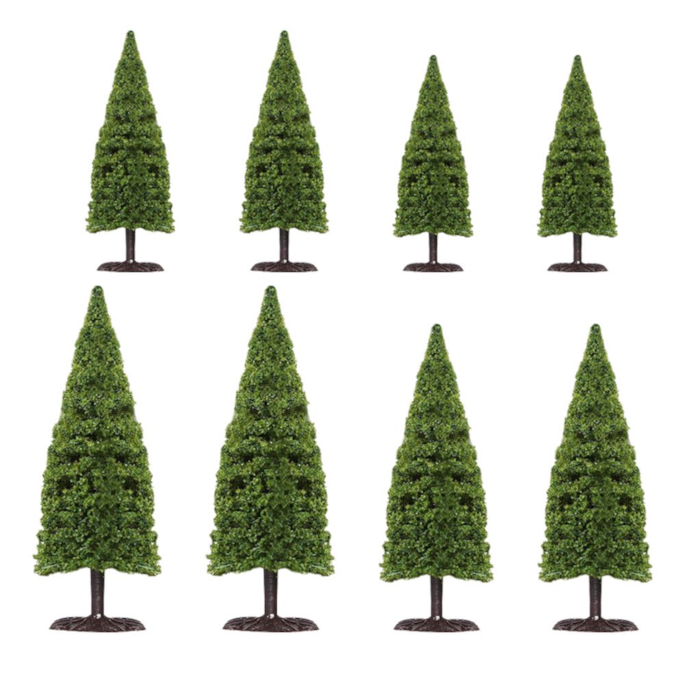 8pcs Micro Model Trees Miniature Trees for Woodland Scenery DIY Crafts Project HOKARUA