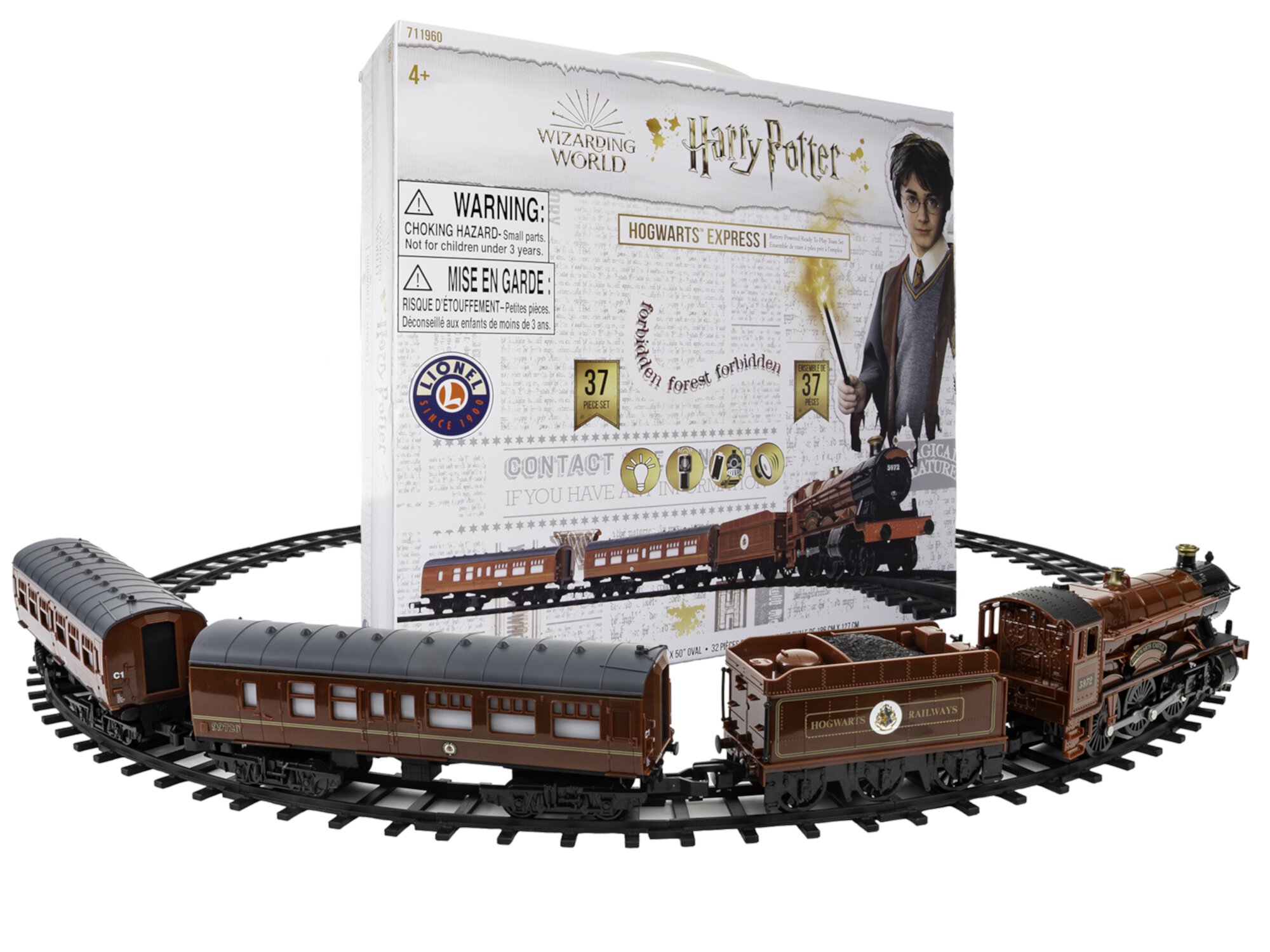 Lionel All Occasion Large Scale Hogwarts Express Battery-powered Model Train Set with Remote, 37 Pieces Lionel