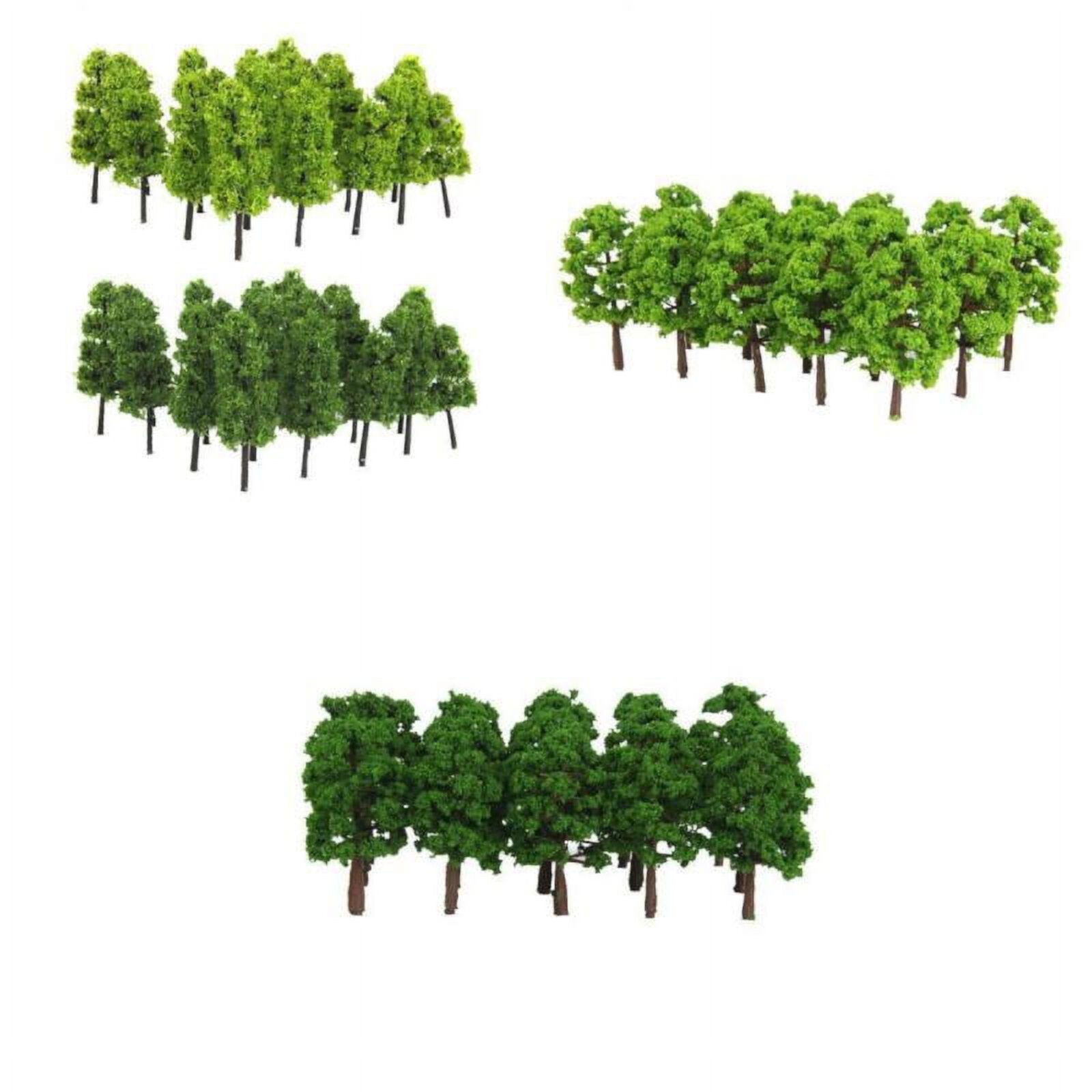 60x Train Model Multi Scale Tree Set Railway Wargame Foliage HO Almencla