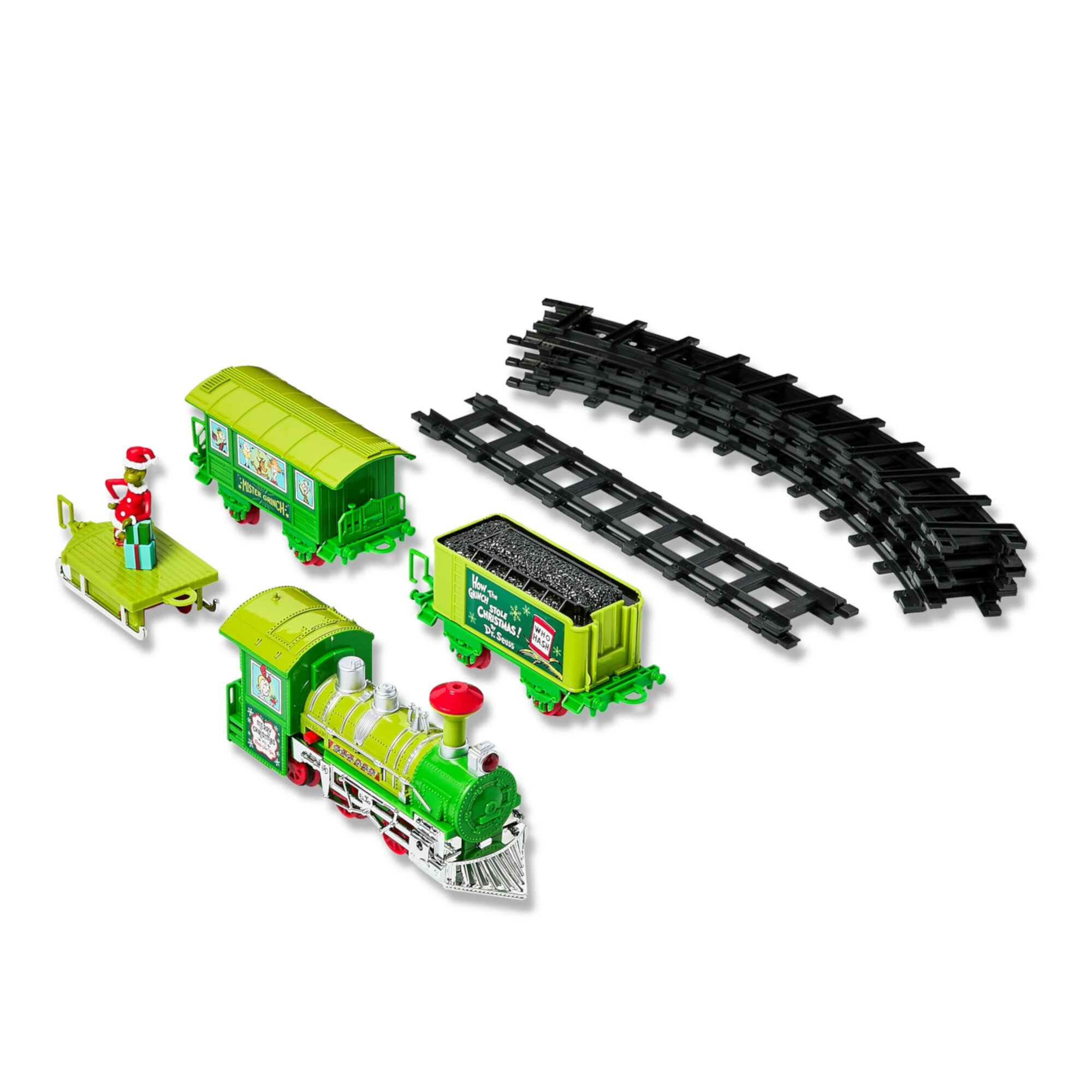 Dr. Seuss', The Grinch Who Stole Christmas, Express Train Set, 12 Piece Set, Plastic, Multi-Color Dr. Seuss