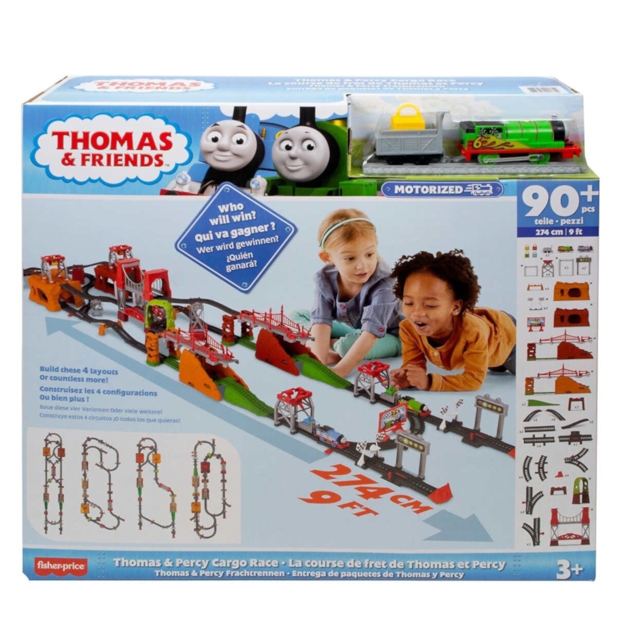 Thomas the Train - Thomas & Percy Cargo Race Train Set Fisher-Price