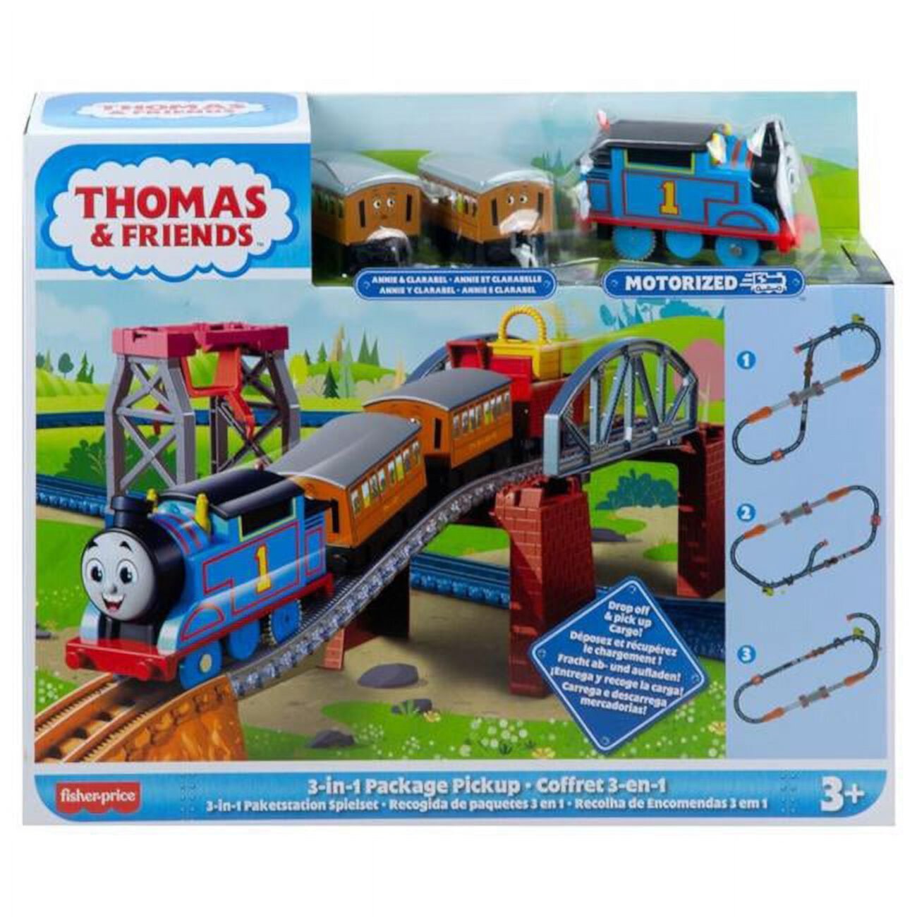 Fisher-Price MTTHGX64 Thomas & Friends 3-In-1 Package Pickup Train Set - 2 Piece Fisher-Price