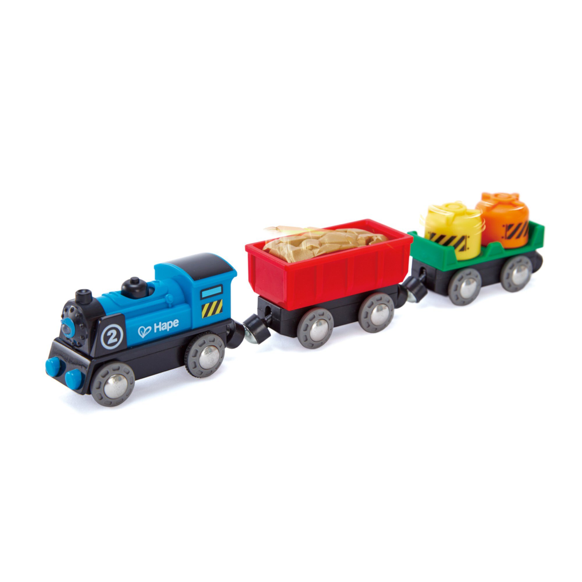 Hape Rolling-Stock Wooden Train Set, Battery Operated Hape