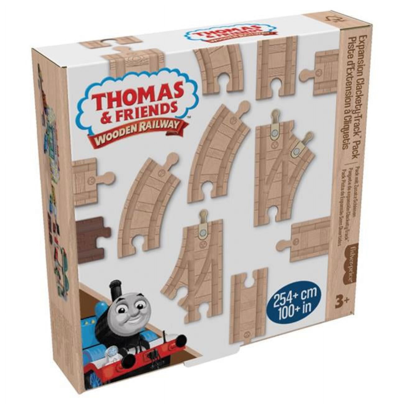 Fisher-Price MTTHDX06 Thomas & Friends Wood Track Pack Expansion Toy - 3 Piece Fisher-Price