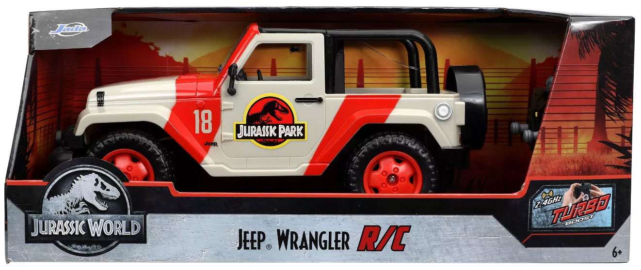 Jada Toys Jurassic World Hollywood Ride Jurassic Park Jeep Wrangler Remote car Jurassic World