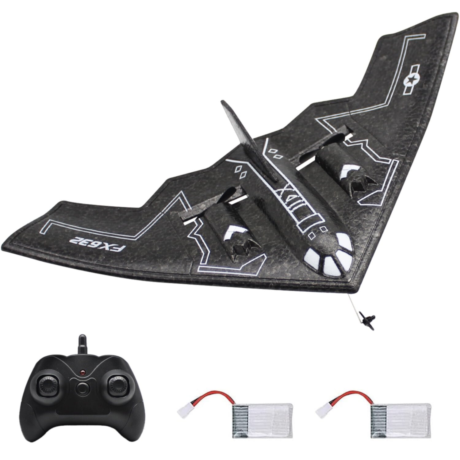 Fisca Remote Control Planes for Adults with 2 Batteries, F22 Raptor RC Airplanes for Kids 14+ Fisca