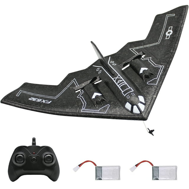 Fisca Remote Control Planes for Adults with 2 Batteries , B2 Spirit RC Airplanes for Kids 14+ Fisca