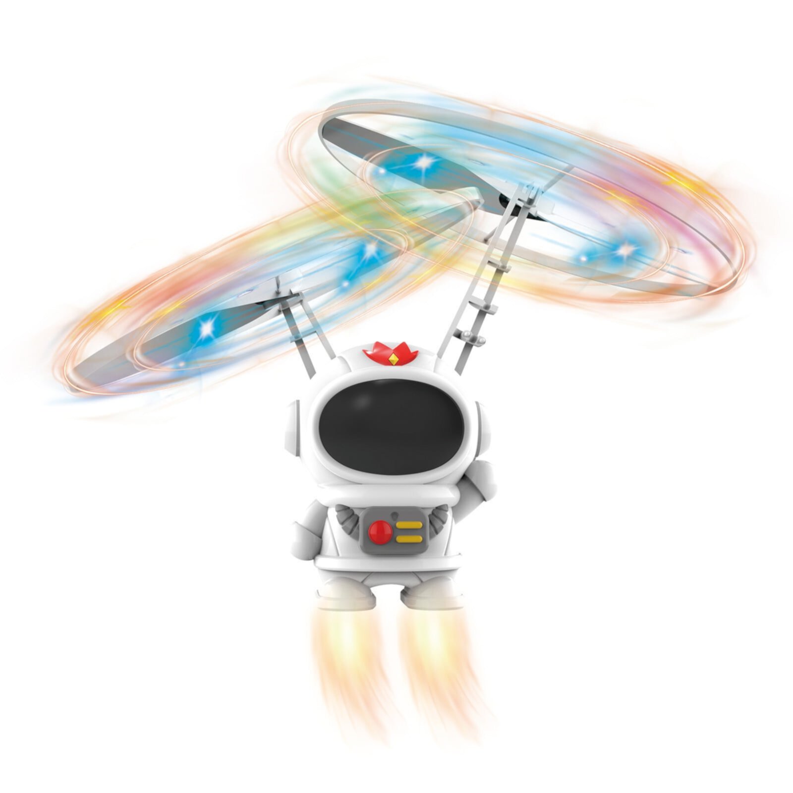 Elainilye Astronaut Flying Toys Infrared Sensing Remote Control Flying Toys Built-in Led Light Helicopter Shining Colorful Flying Indoor and Outdoor Game Toys 2 3 4 5 6 7 8 9 10 Years Old Boys Girls Elainilye