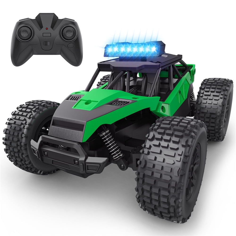 Growsly 1:20 Scale Remote Control Toy Car, 2WD High Speed 30 Km/h All Terrains Off Road RC Car Truck for Adults and 5-12 Years Old Kids, Red Growsly