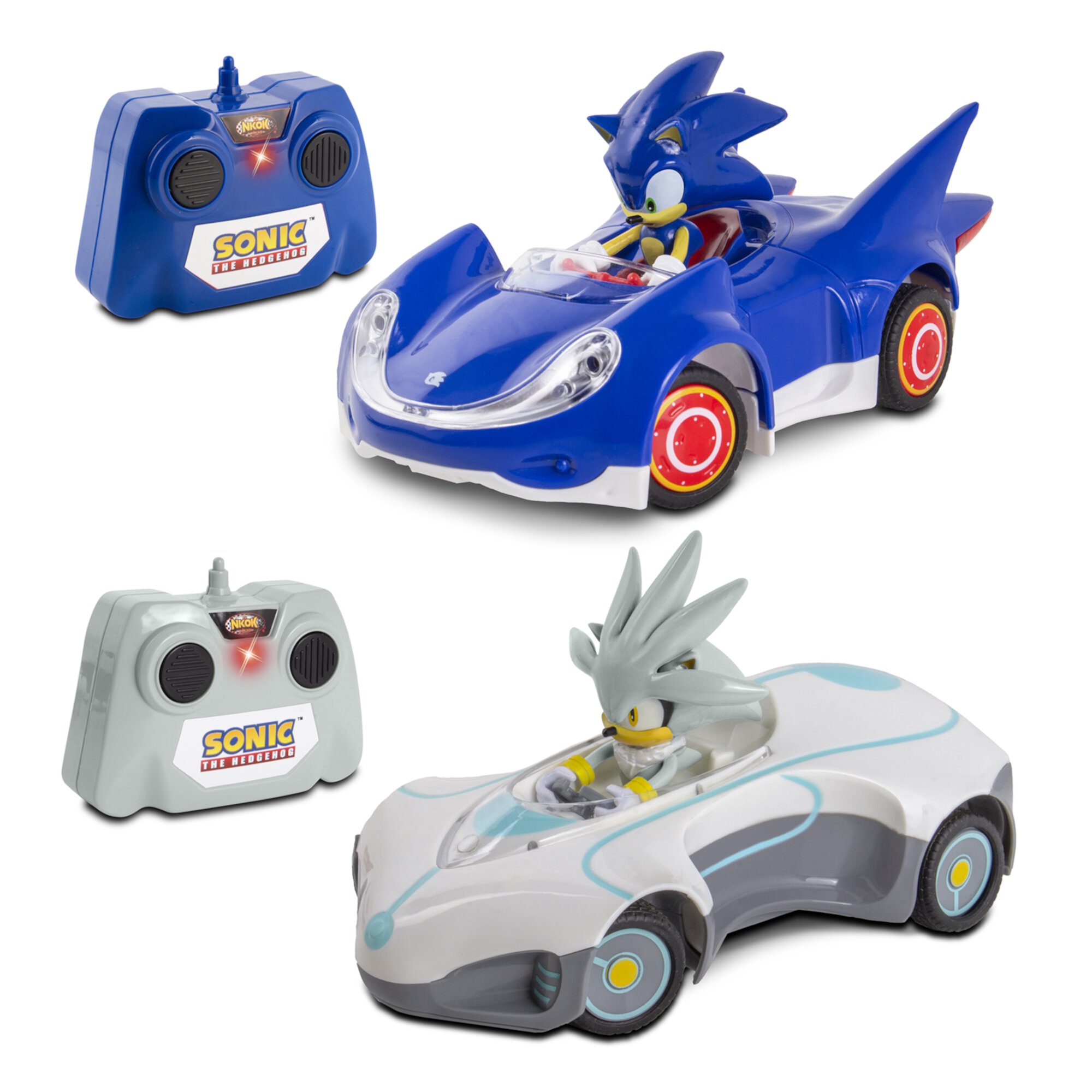 1/28 Scale 2.4GHz 2PK RC Sonic & Silver Sonic The Hedgehog