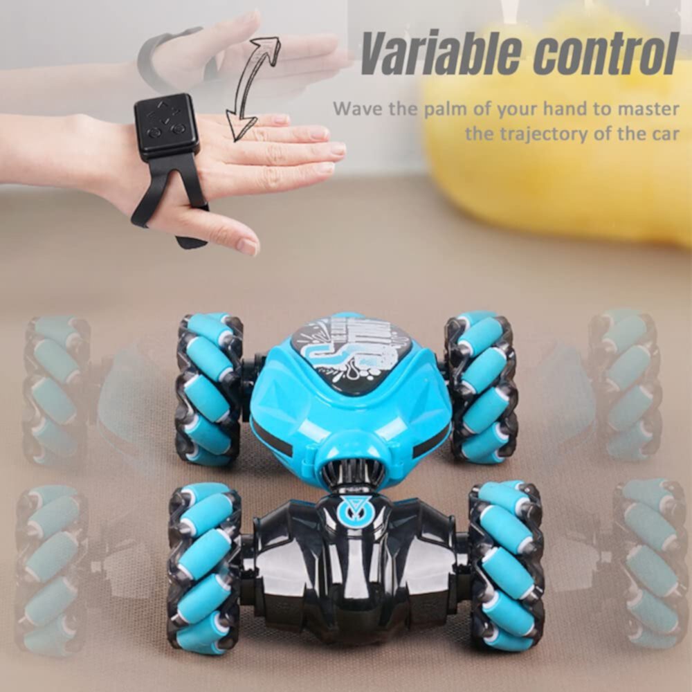 2023 Gesture Sensing RC Stunt Car with Light & Music -New Version Remote Control Gesture Sensor Car, 360° Flips Rotating Off Road Vehicle, 2.4GHZ RC Stunt Car Toy for Boys Girls Gift Autrucker