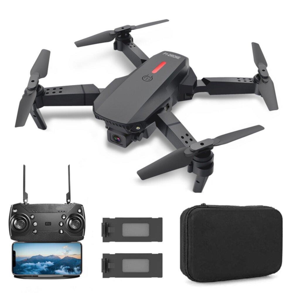 Kid Odyssey E88 Drone with 4K HD Dual Camera for Adults Kids, RC Quadcopter with 2 Modular 2000mAh Batteries for 30 Mins Long Flight, Black Kid Odyssey