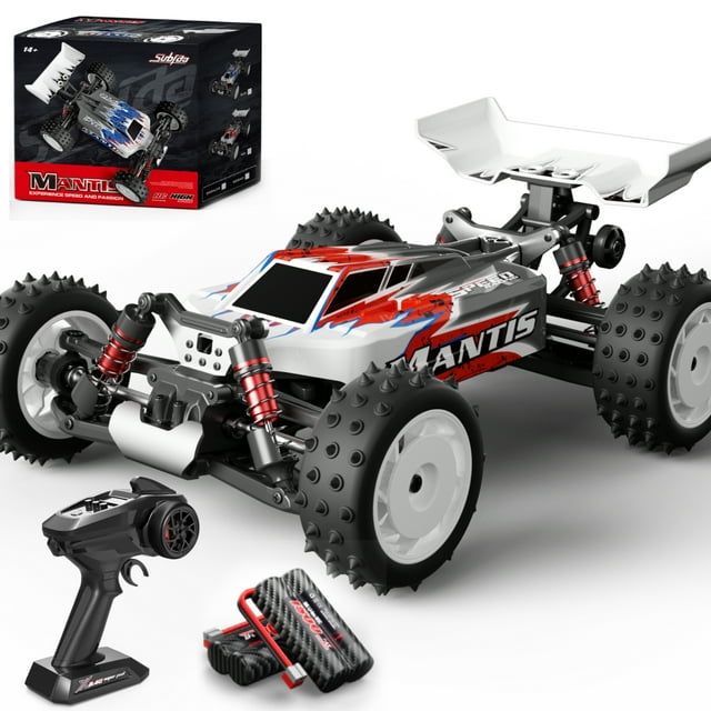 Fast RC Cars Max 55+KMH Remote Control Car for Boys Adults Off-Road RC Truck 1:16 4WD RC390 Motor 2.4G High Speed Racing Car Toy for Kids, 2 Batterie FAGINEY