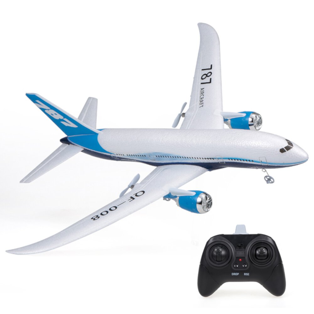 QF008 Boeing 787 Remote Control Airplane 3CH 2.4GHz RC Plane EPP Airplane RC Airplanes with 6-Axis Gyro for Kids Adults Anself