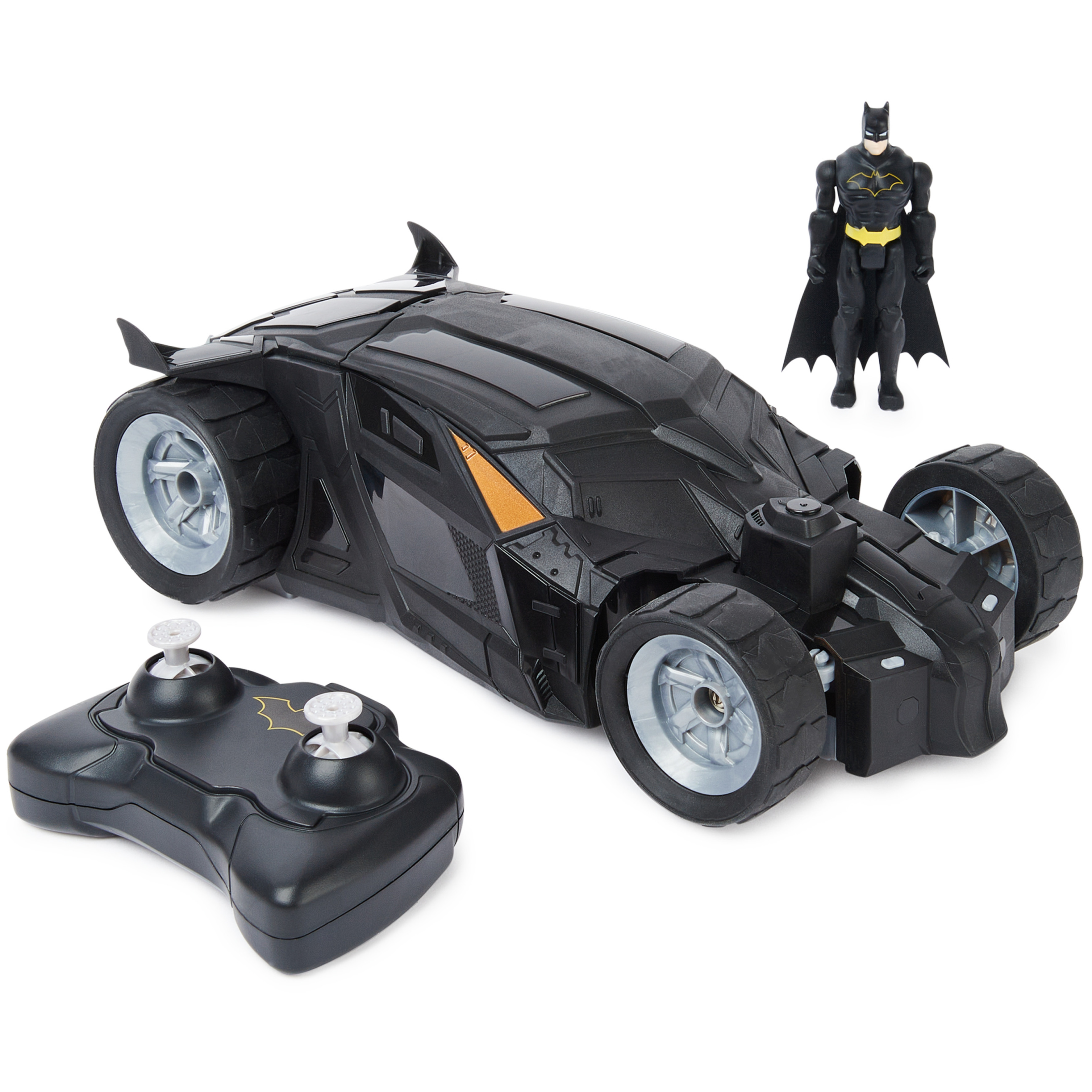 DC Comics, Batman Batmobile Remote Control Car with 4-inch Action Figure, for Kids Ages 4 and up DC Comics