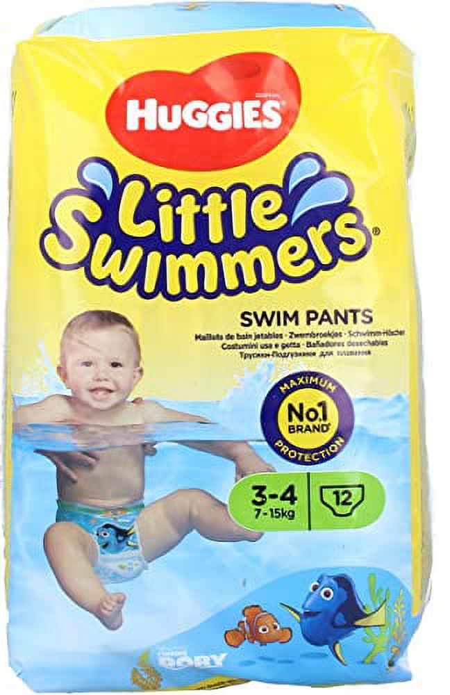 Huggies Little Swimmers Disposable Swim Diapers, Small, 12-Count - Pink/Blue Huggies