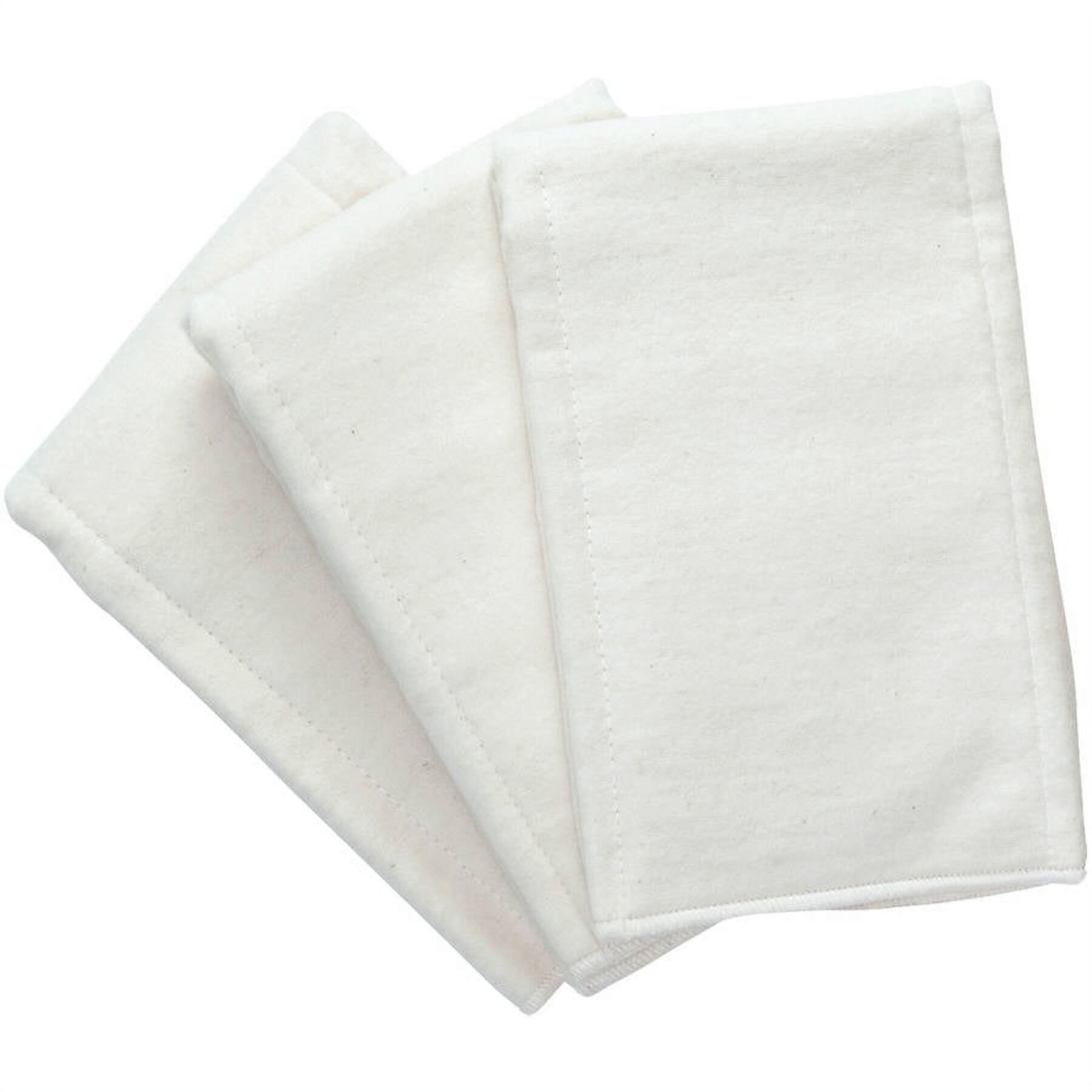 NuAngel White Cotton Pre-fold Diaper, 3 Count NuAngel