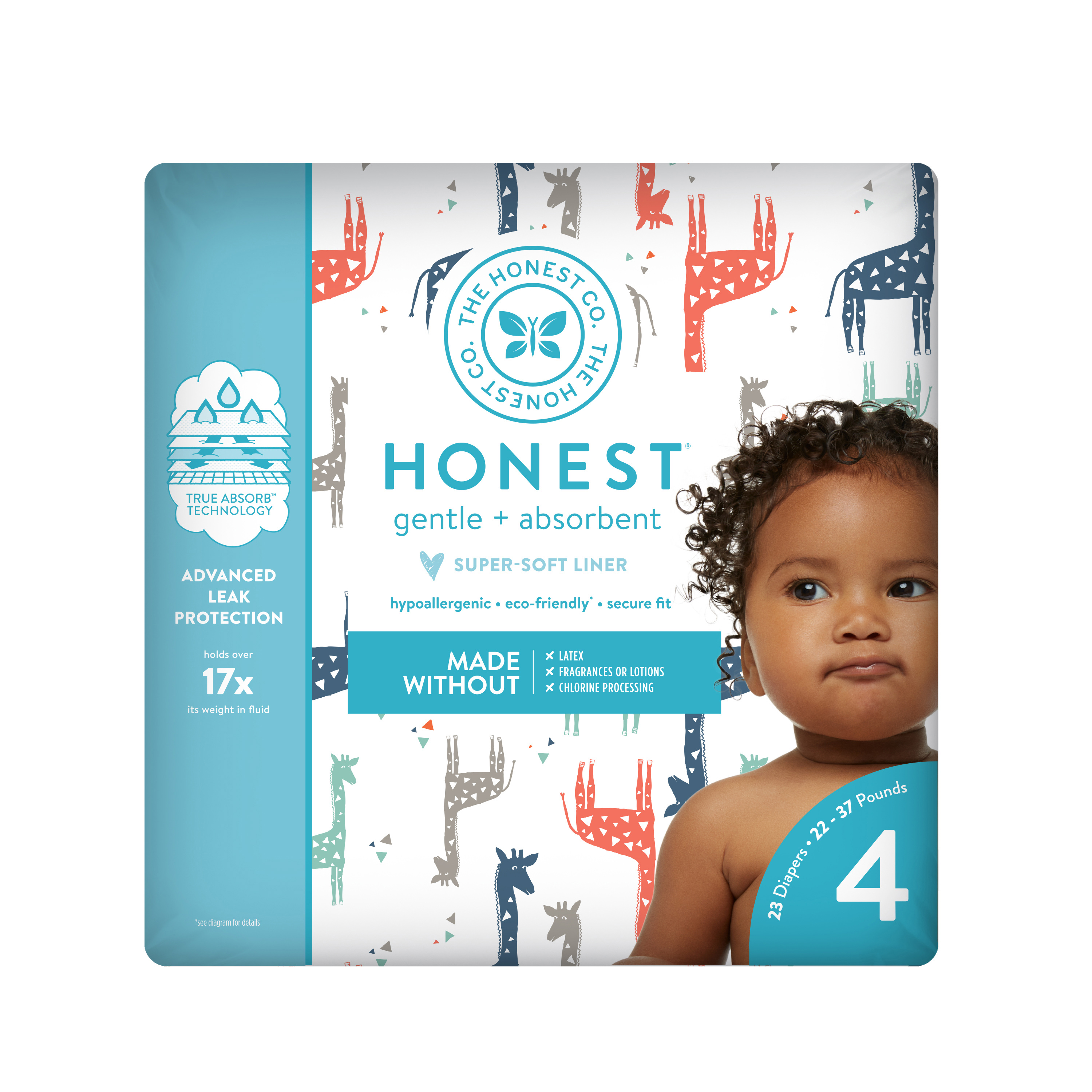 The Honest Company Diapers, Multi Giraffes, S4 The Honest Company