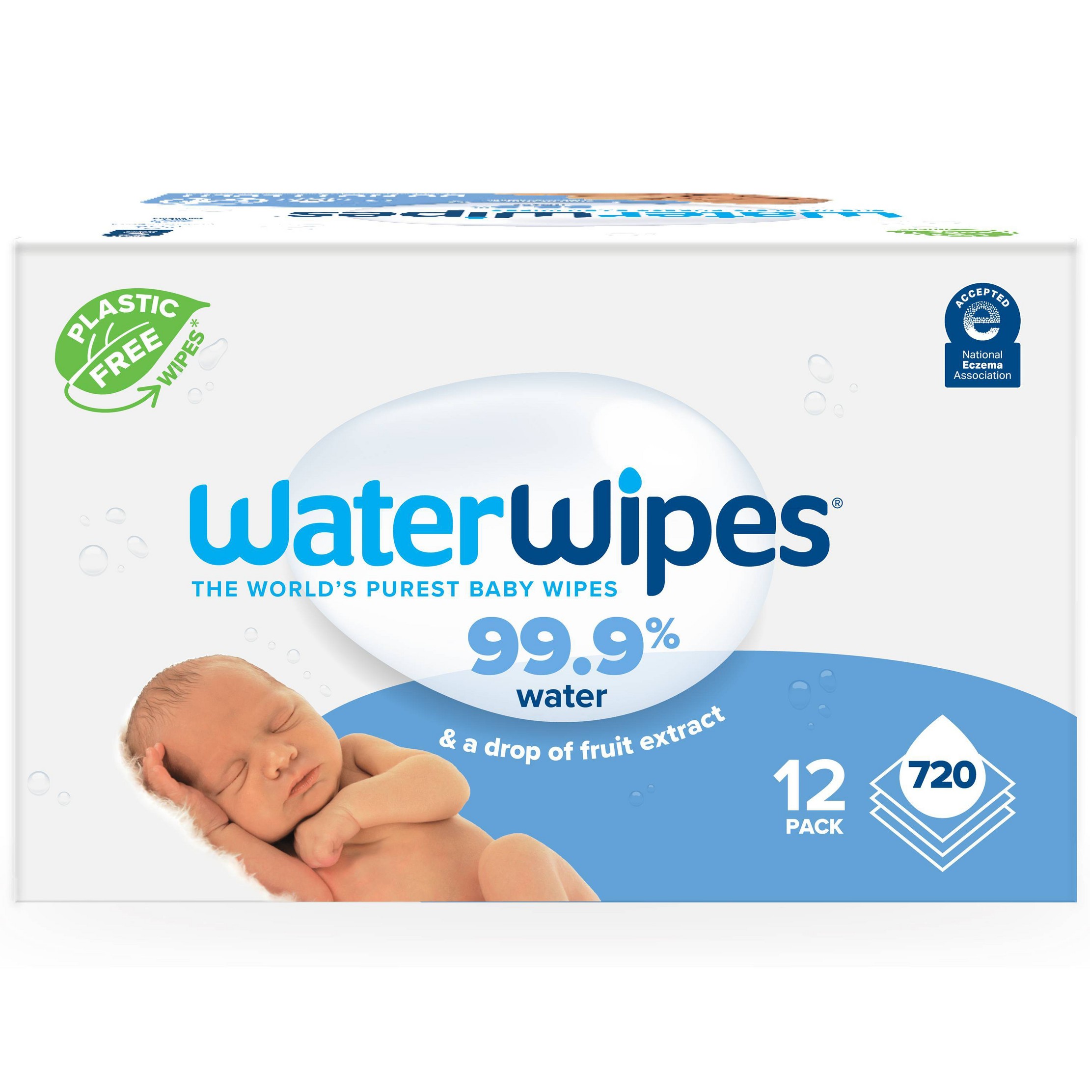 Plastic-Free Original Unscented 99.9% Water Based Baby Wipes - 720ct BOTIKAS